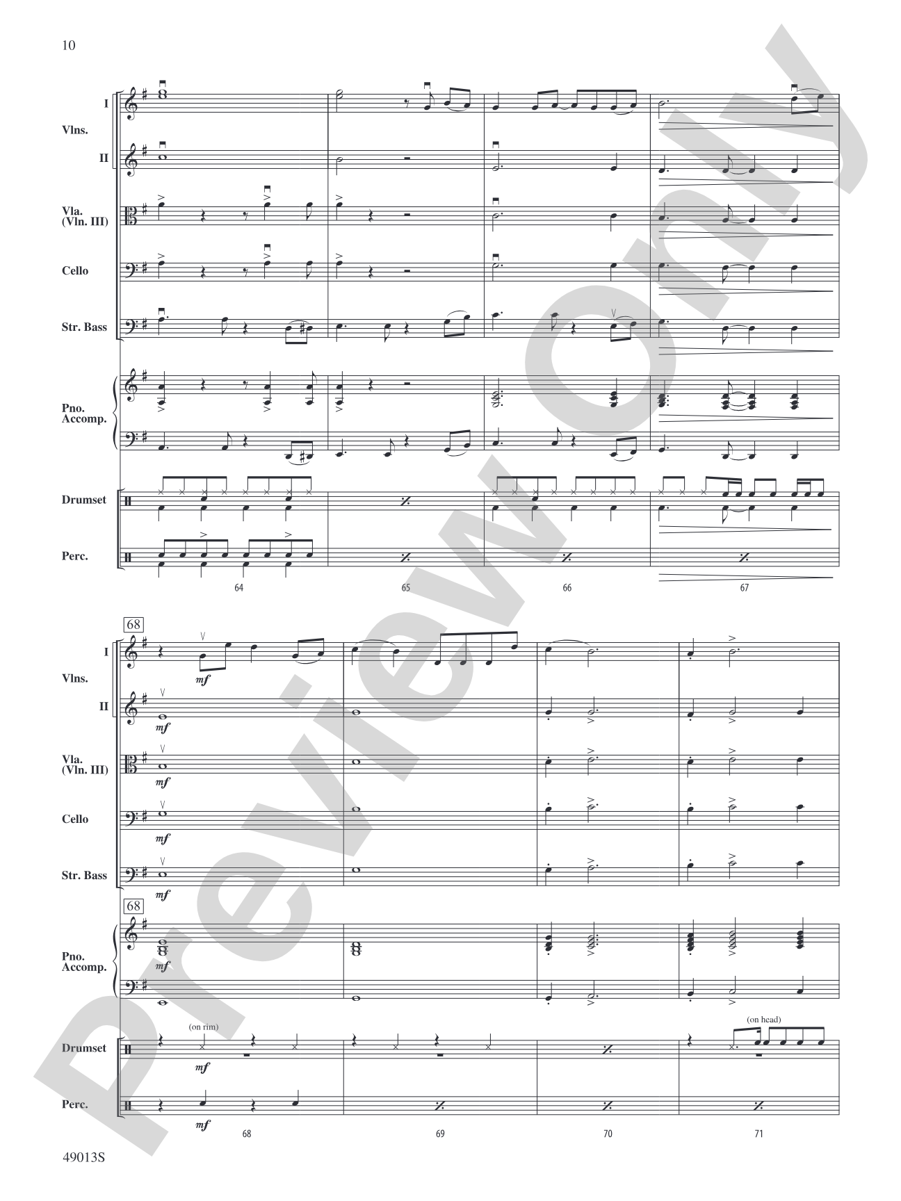 A Dua Lipa Duo: Flexible String Ensemble Conductor Score & Parts