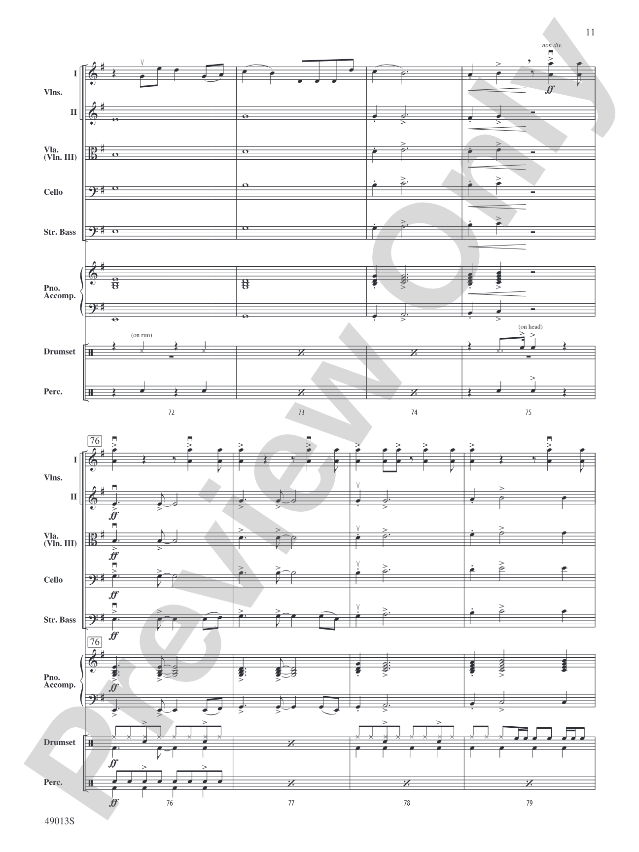 A Dua Lipa Duo: Flexible String Ensemble Conductor Score & Parts