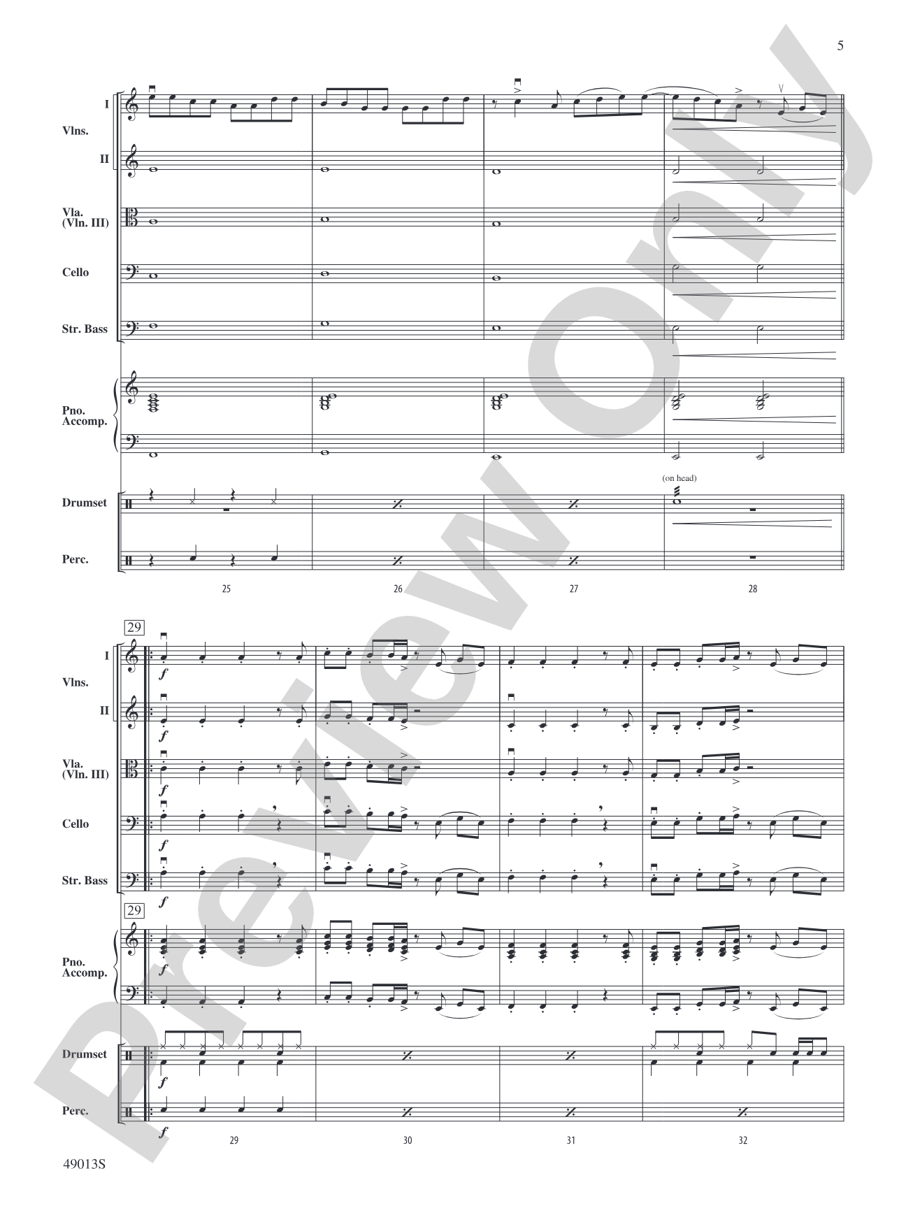 A Dua Lipa Duo: Flexible String Ensemble Conductor Score & Parts