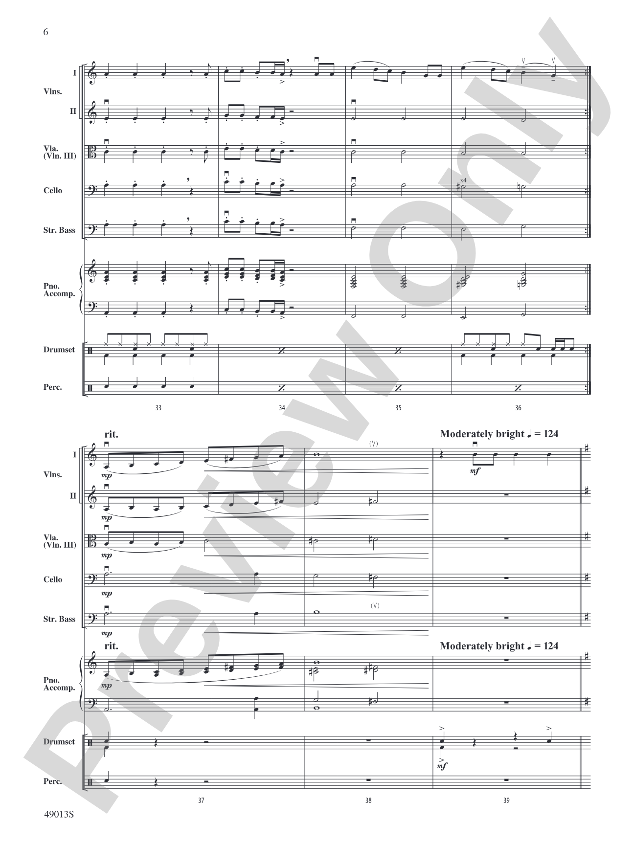 A Dua Lipa Duo: Flexible String Ensemble Conductor Score & Parts