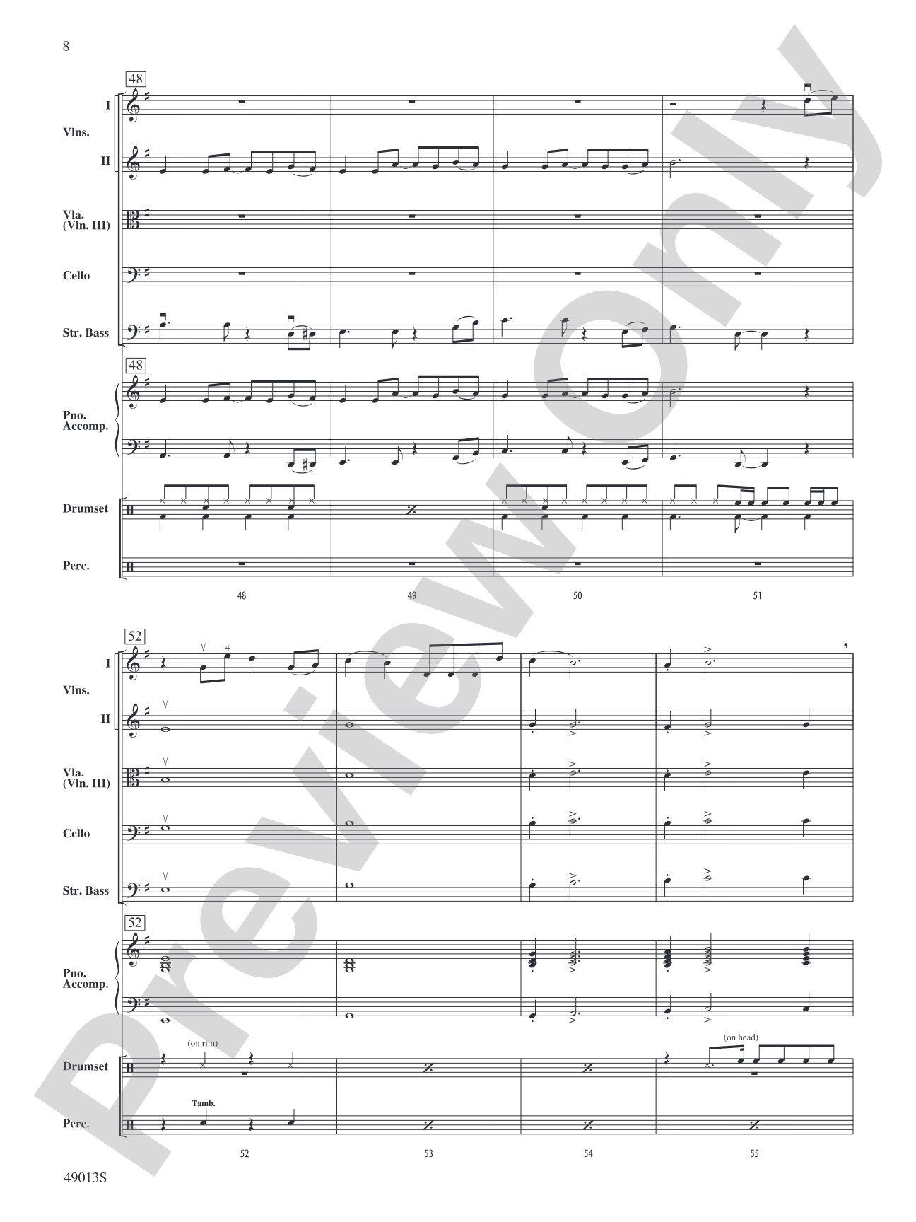 A Dua Lipa Duo: Flexible String Ensemble Conductor Score & Parts