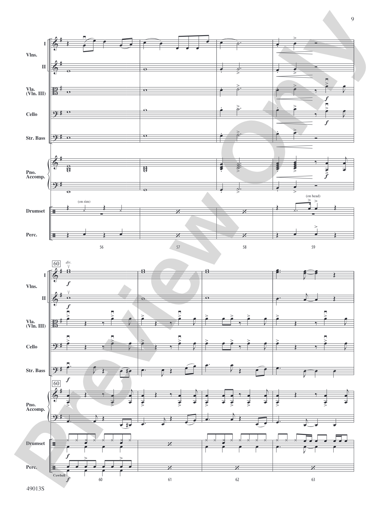 A Dua Lipa Duo: Flexible String Ensemble Conductor Score & Parts