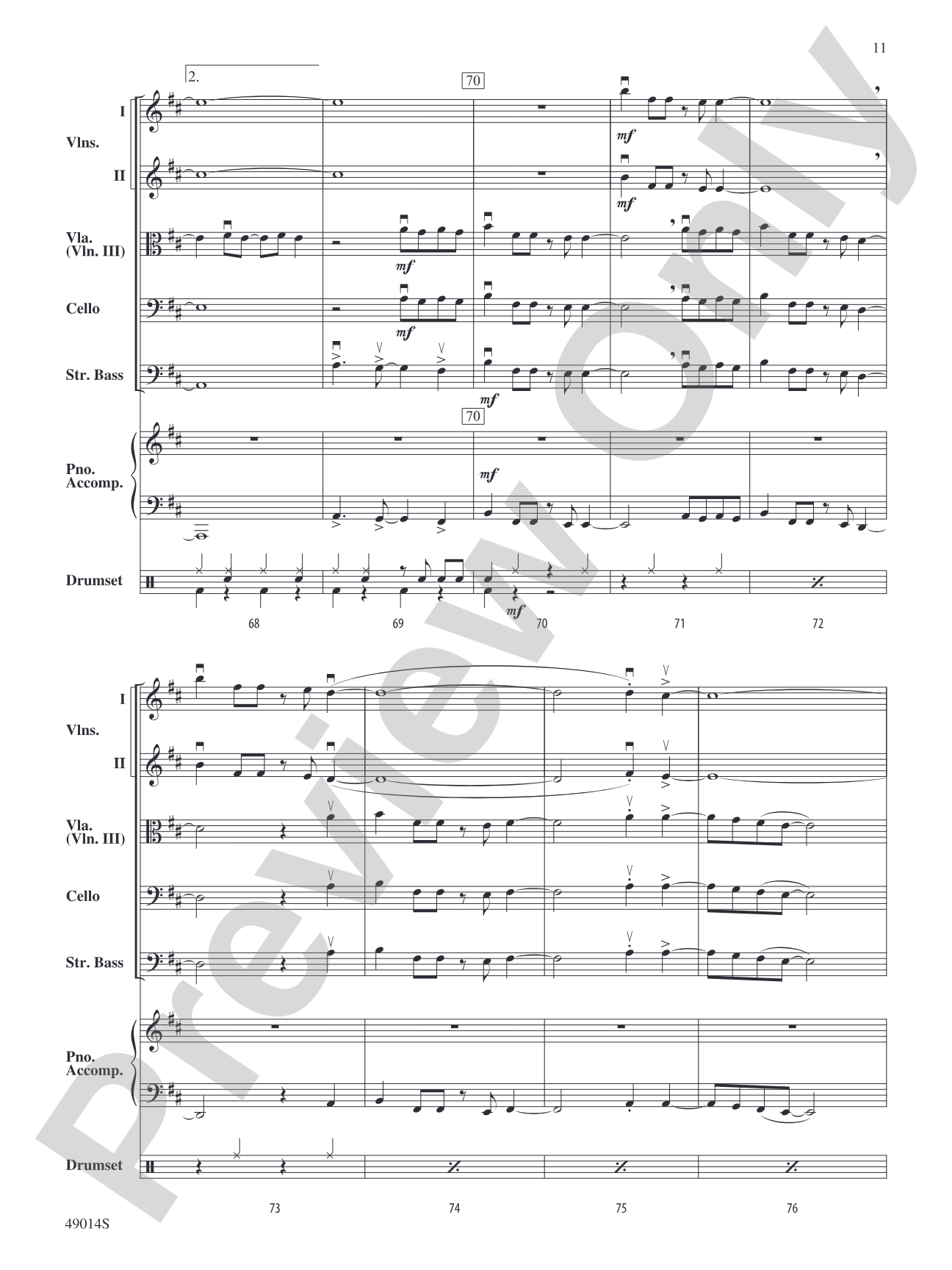 Blinding Lights: String Orchestra Conductor Score & Parts