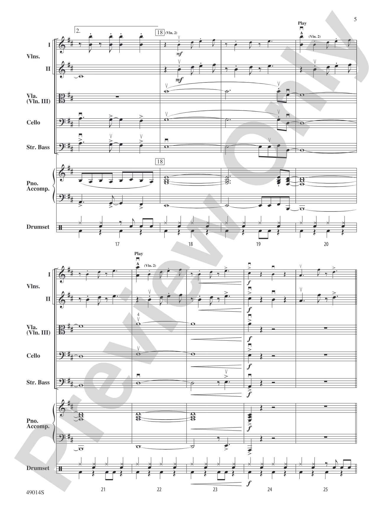 Blinding Lights: String Orchestra Conductor Score & Parts