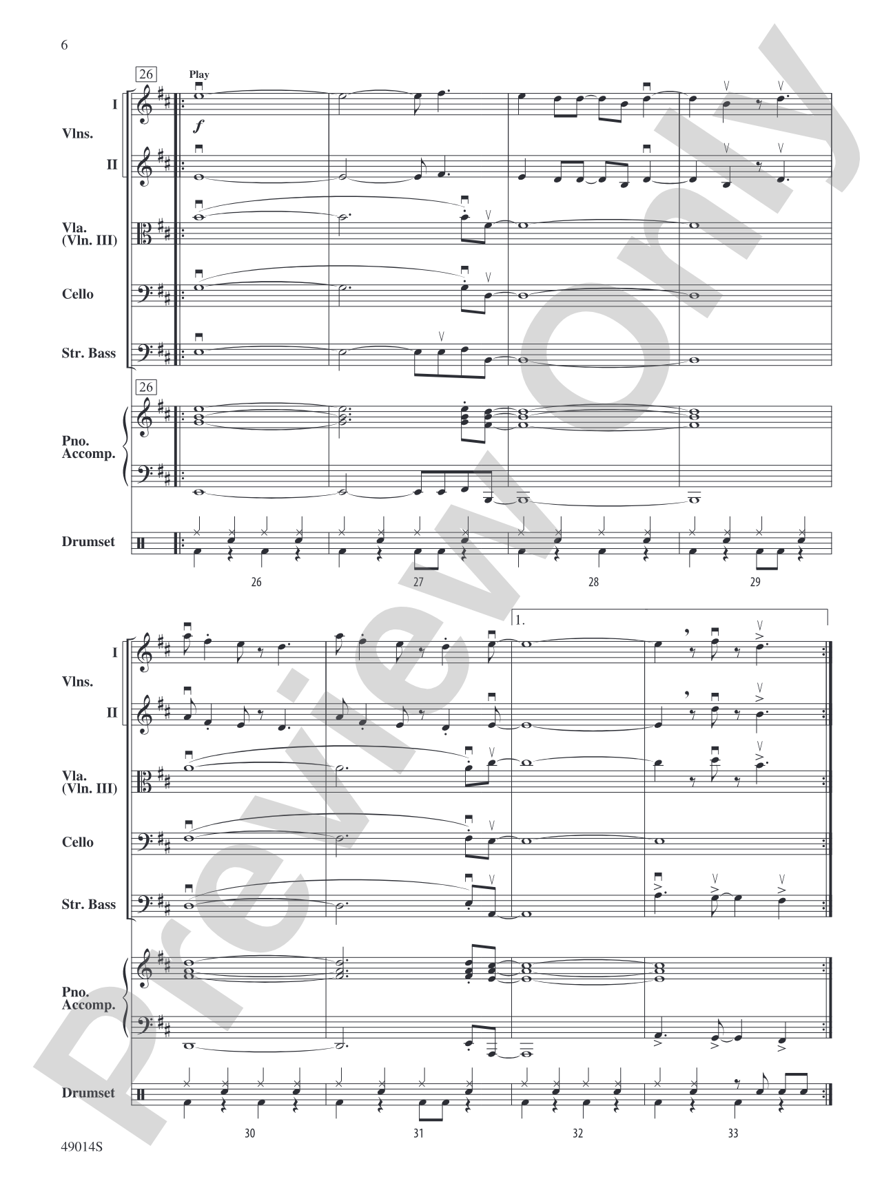 Blinding Lights: String Orchestra Conductor Score & Parts