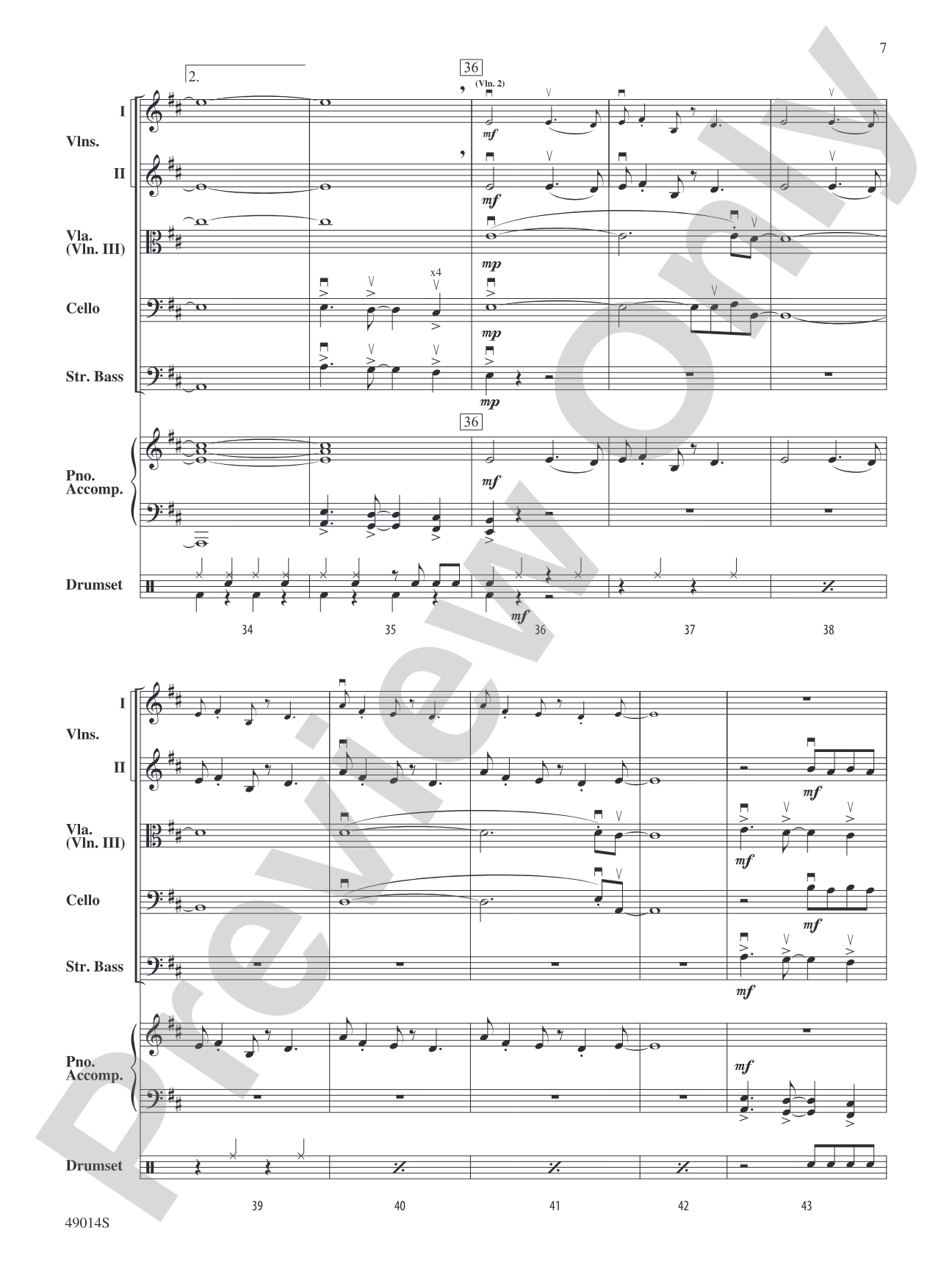 Blinding Lights: String Orchestra Conductor Score & Parts