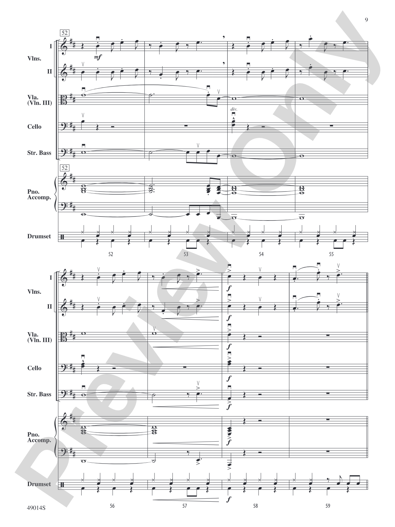 Blinding Lights: String Orchestra Conductor Score & Parts