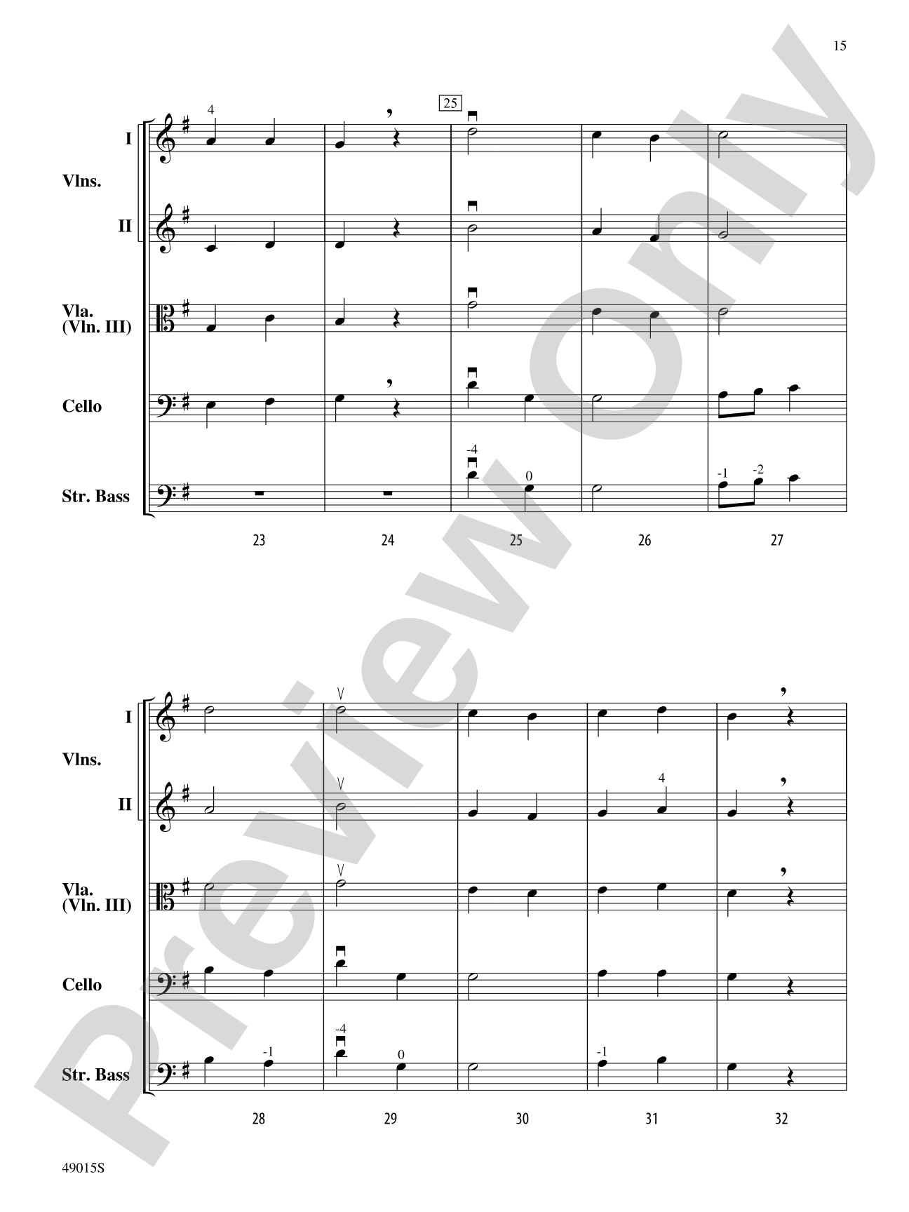Petite Suite Française: Score