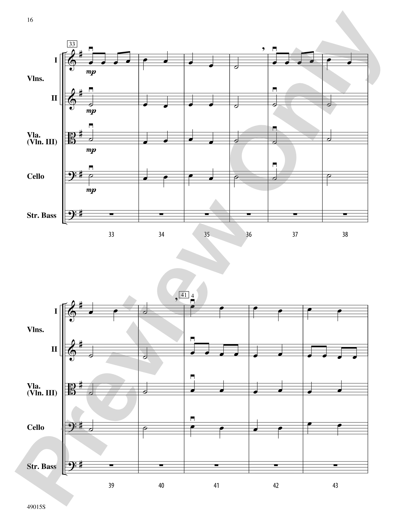Petite Suite Française: Score