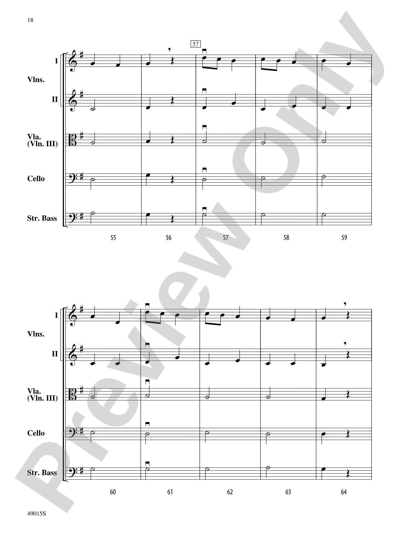 Petite Suite Française: Score