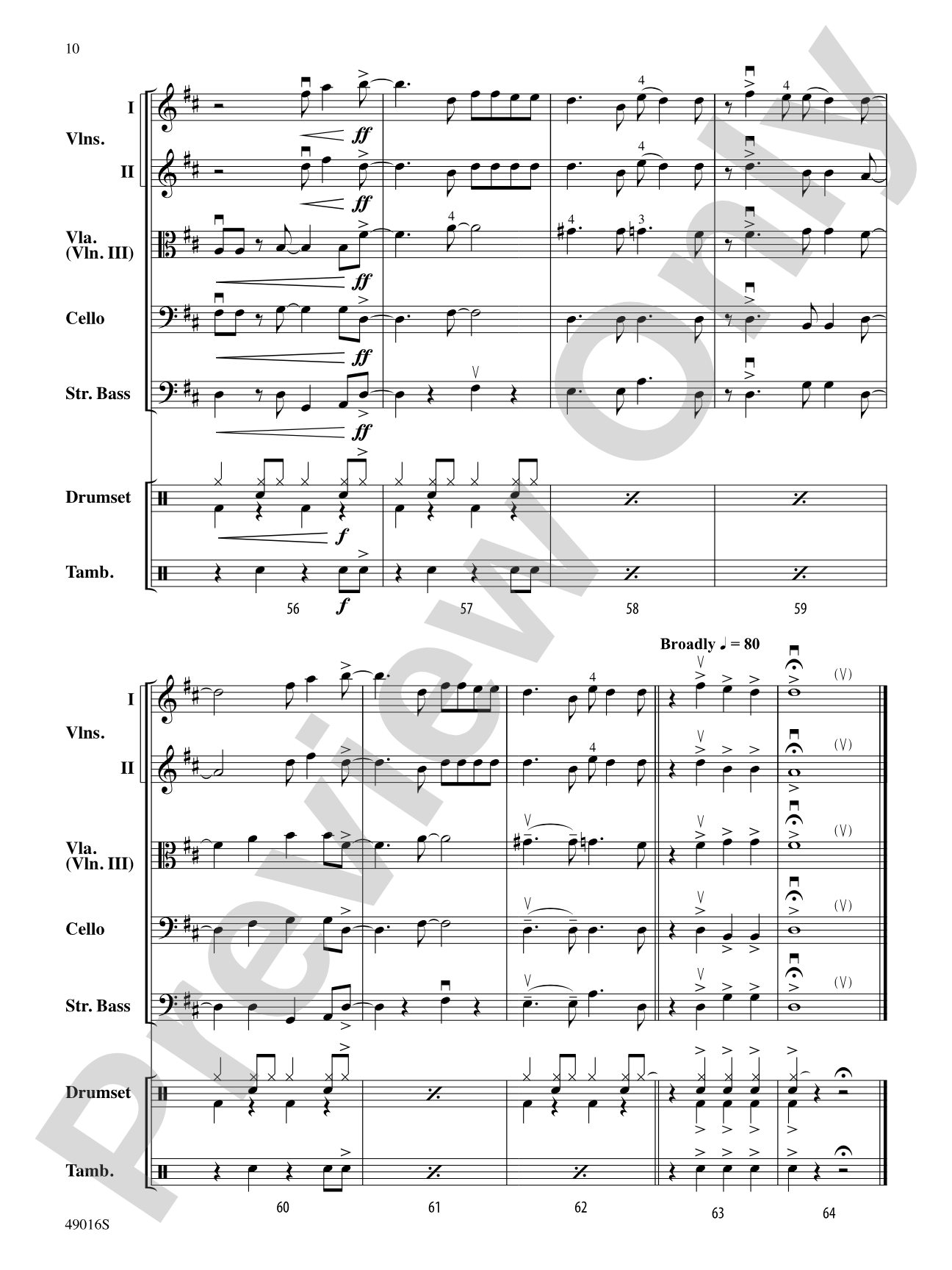 It's All Right: Flexible String Ensemble Conductor Score & Parts