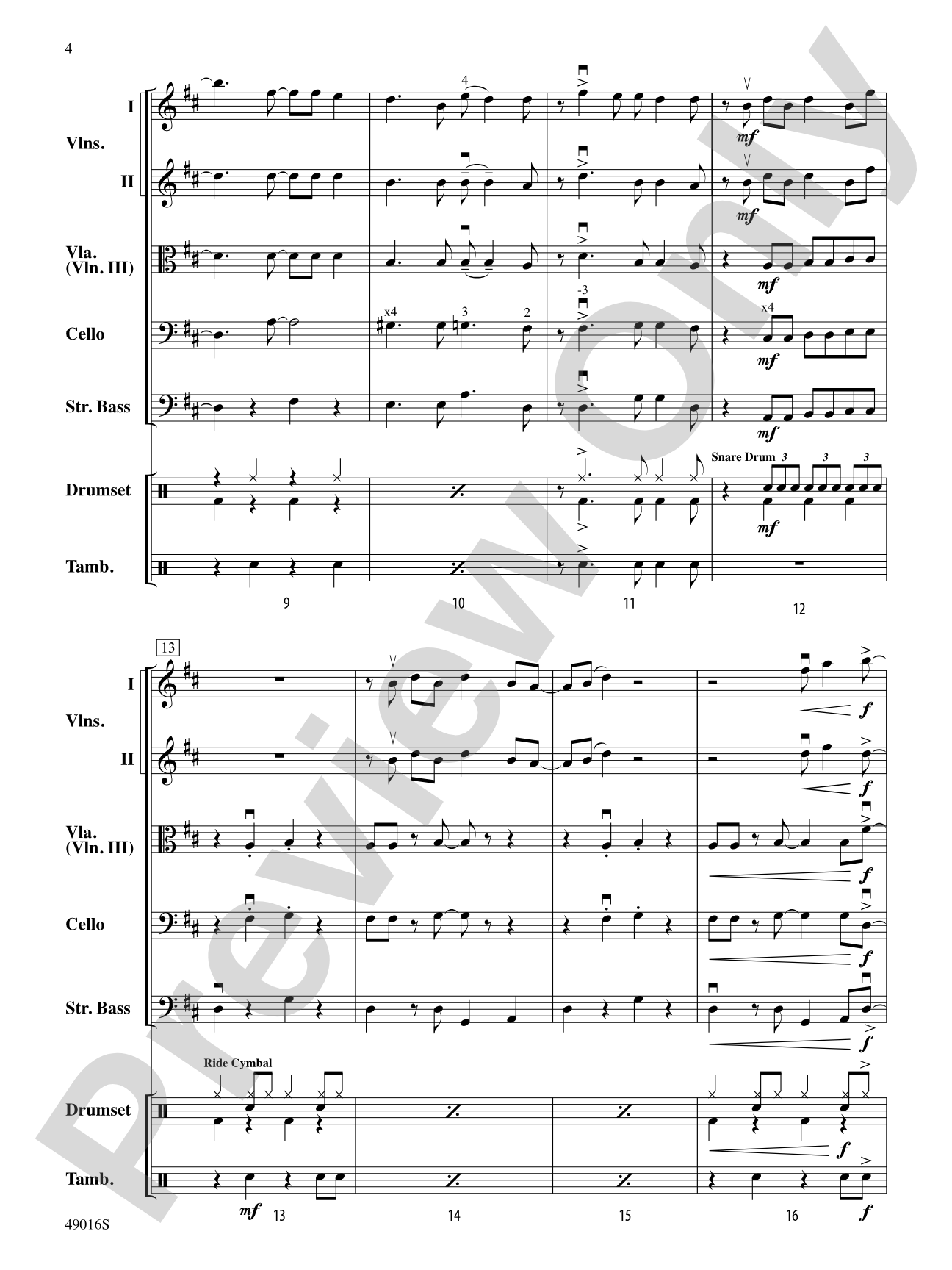 It's All Right: Flexible String Ensemble Conductor Score & Parts