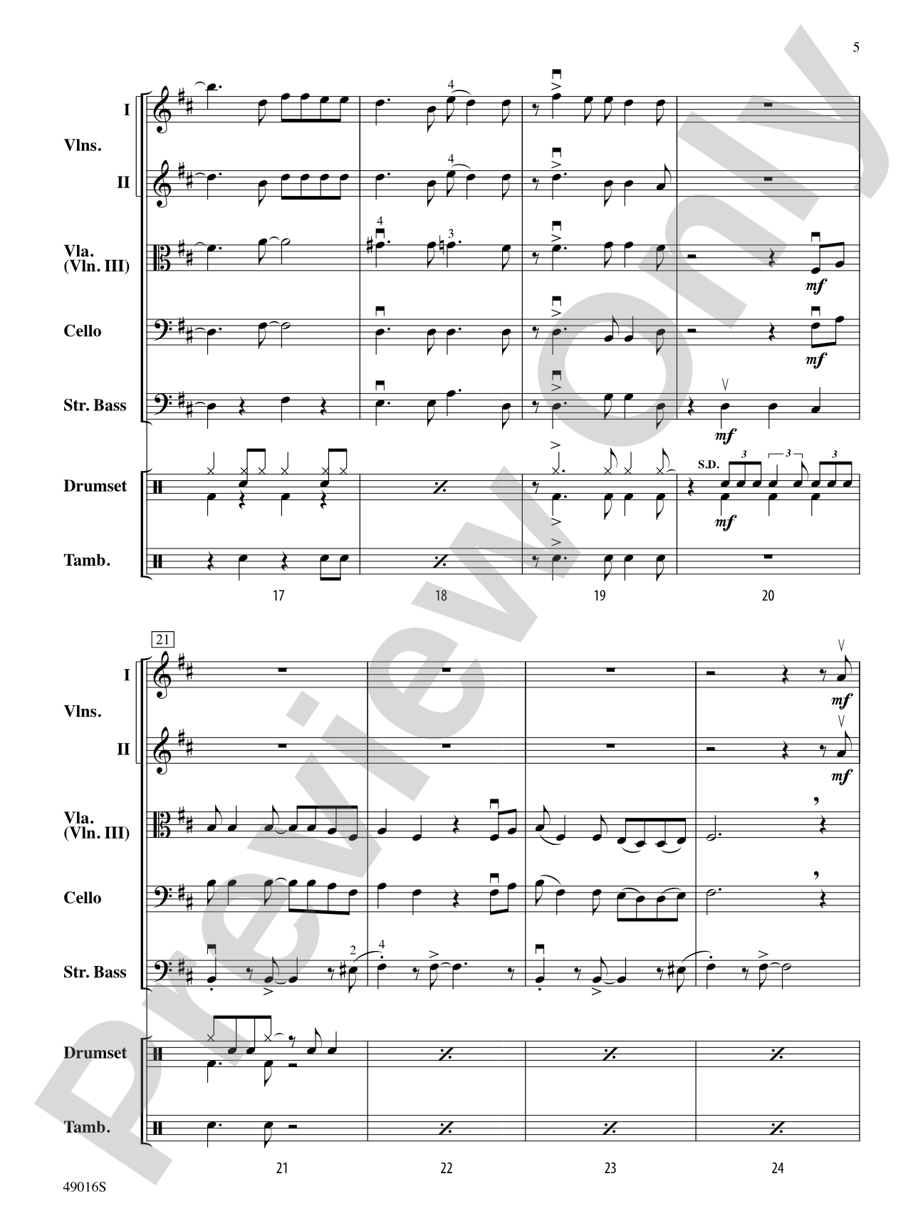 It's All Right: Flexible String Ensemble Conductor Score & Parts