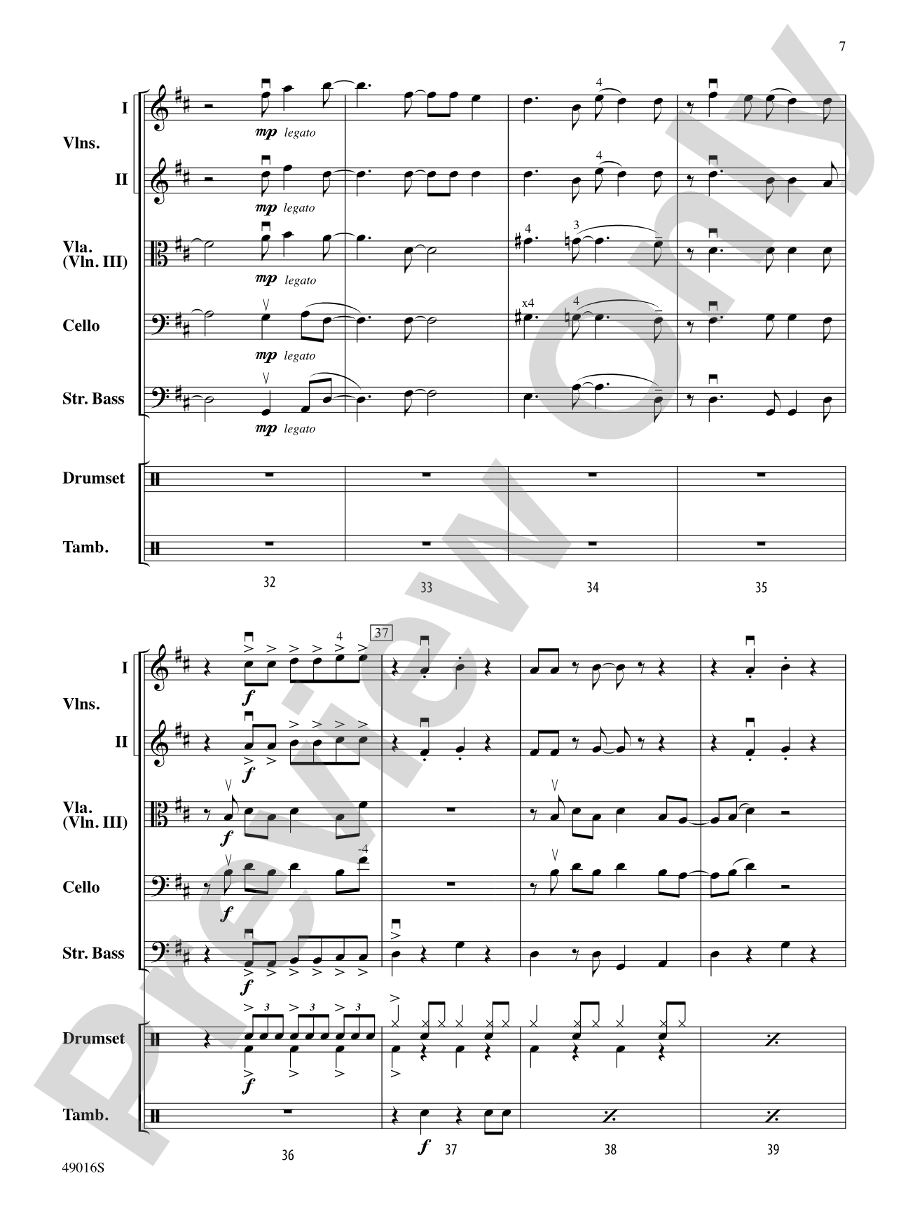 It's All Right: Flexible String Ensemble Conductor Score & Parts