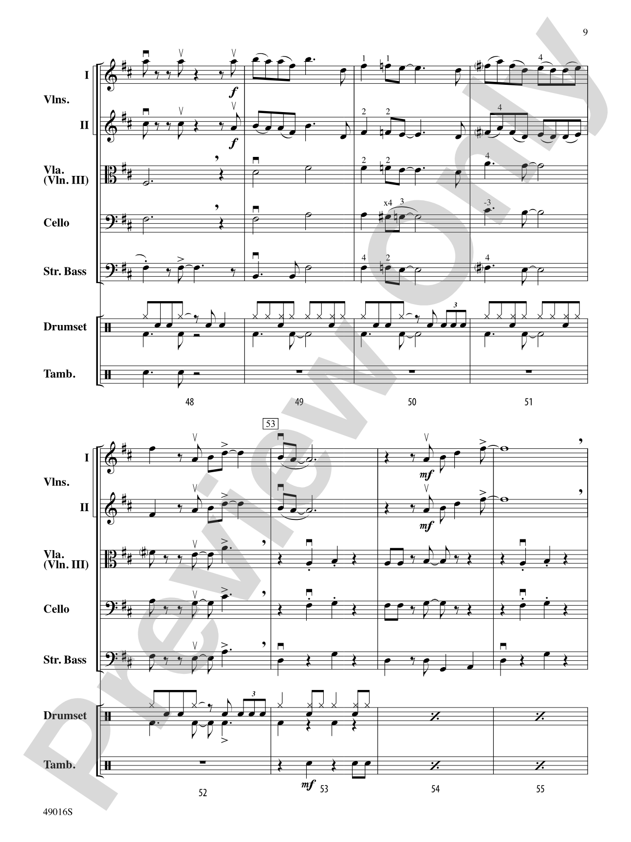 It's All Right: Flexible String Ensemble Conductor Score & Parts
