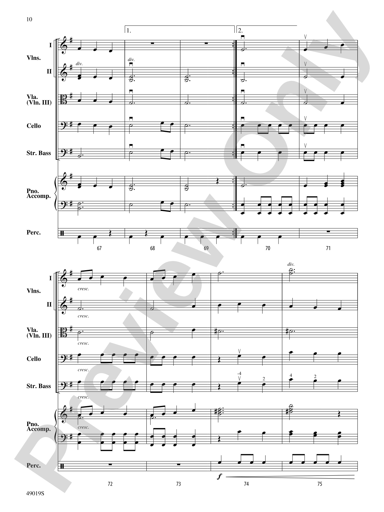 Camelot Quest: Flexible String Ensemble Conductor Score & Parts