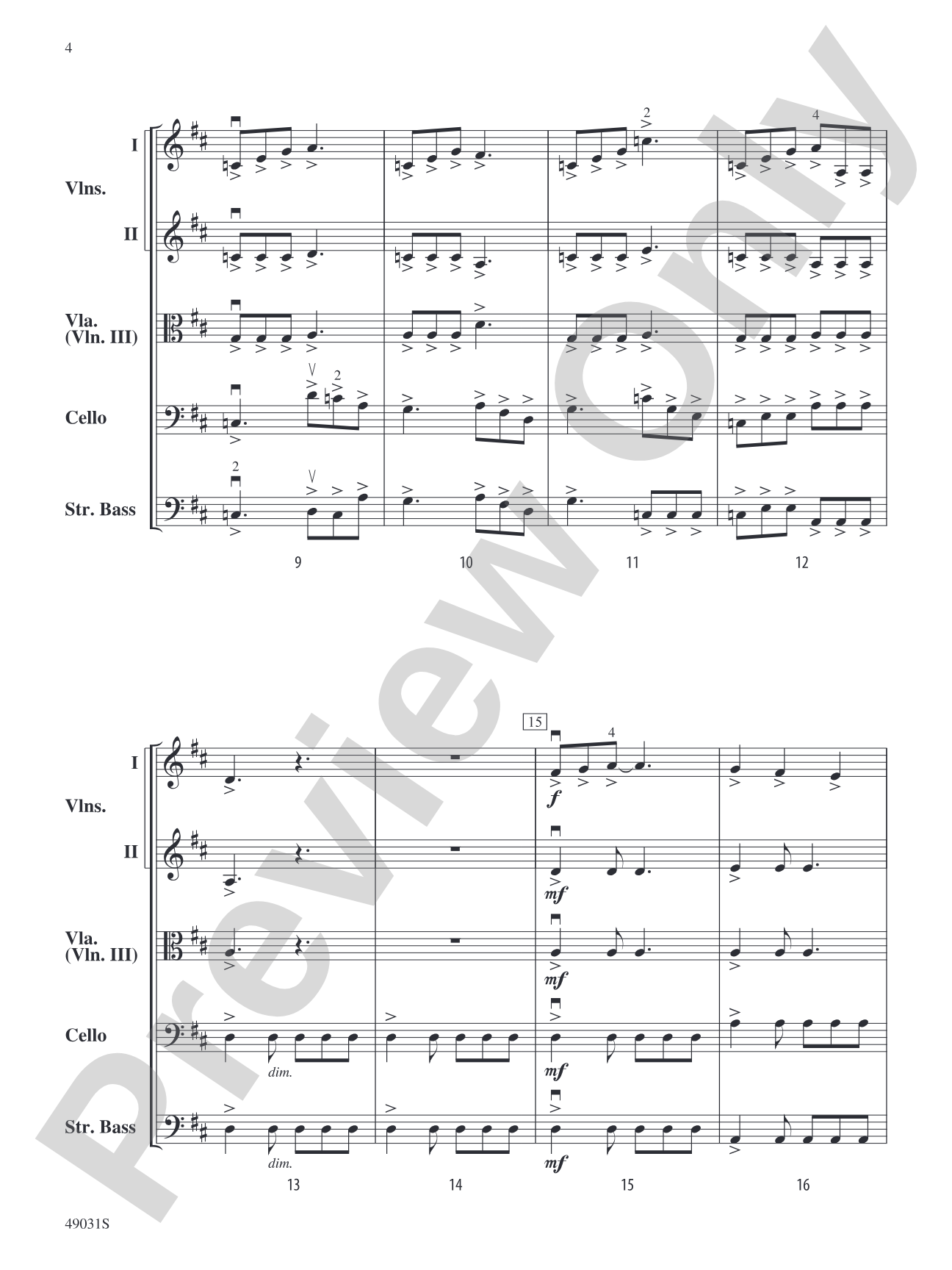 Into the Stars: String Orchestra Conductor Score & Parts