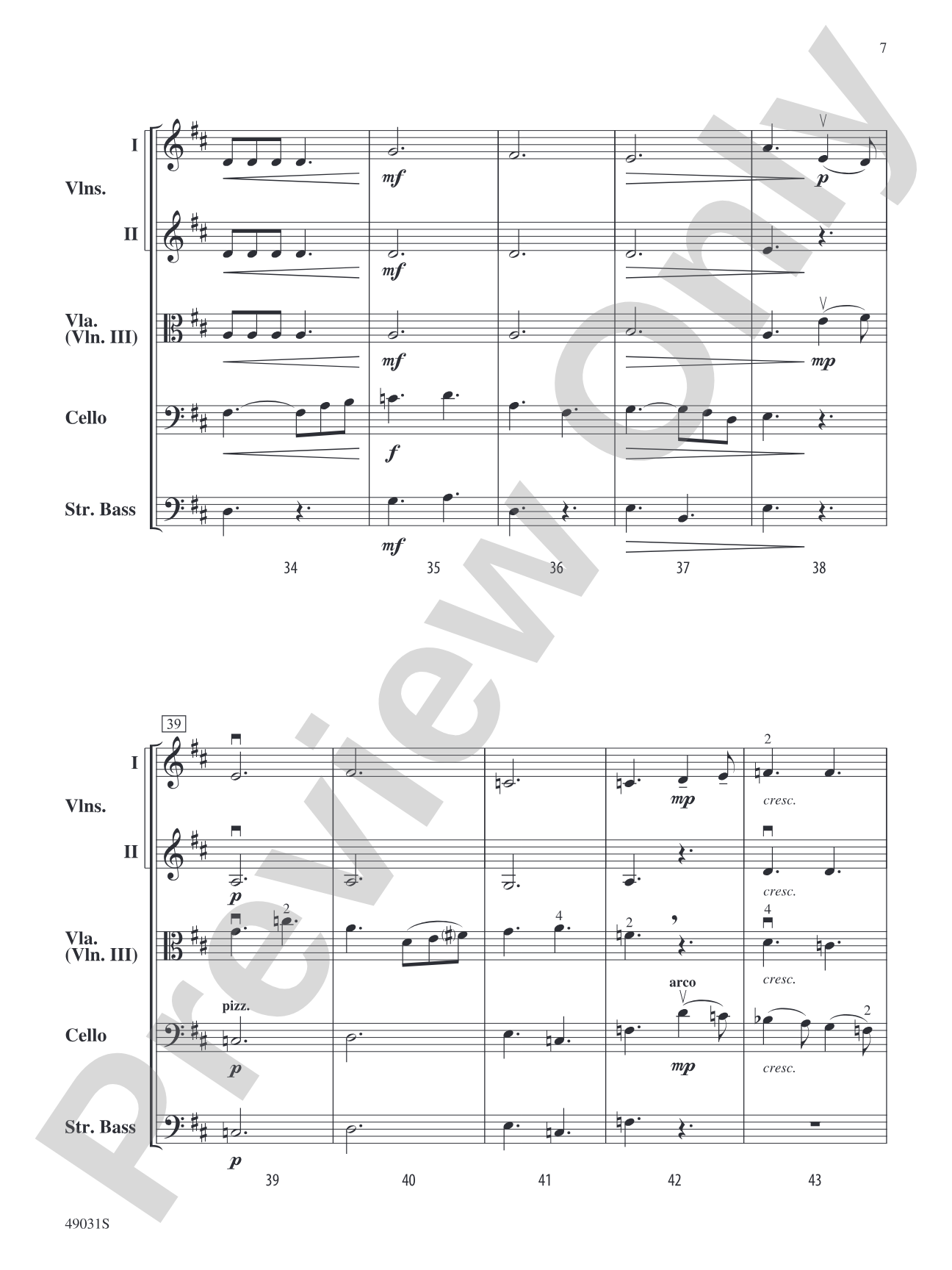 Into the Stars: String Orchestra Conductor Score & Parts