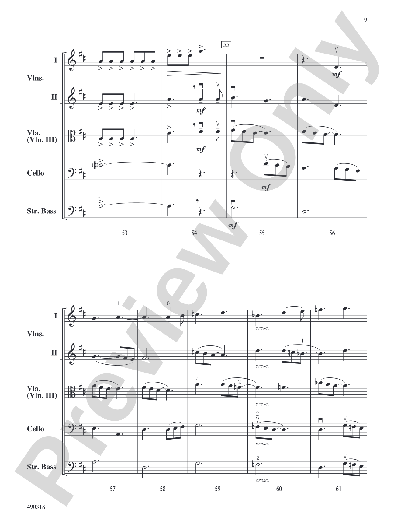 Into the Stars: String Orchestra Conductor Score & Parts