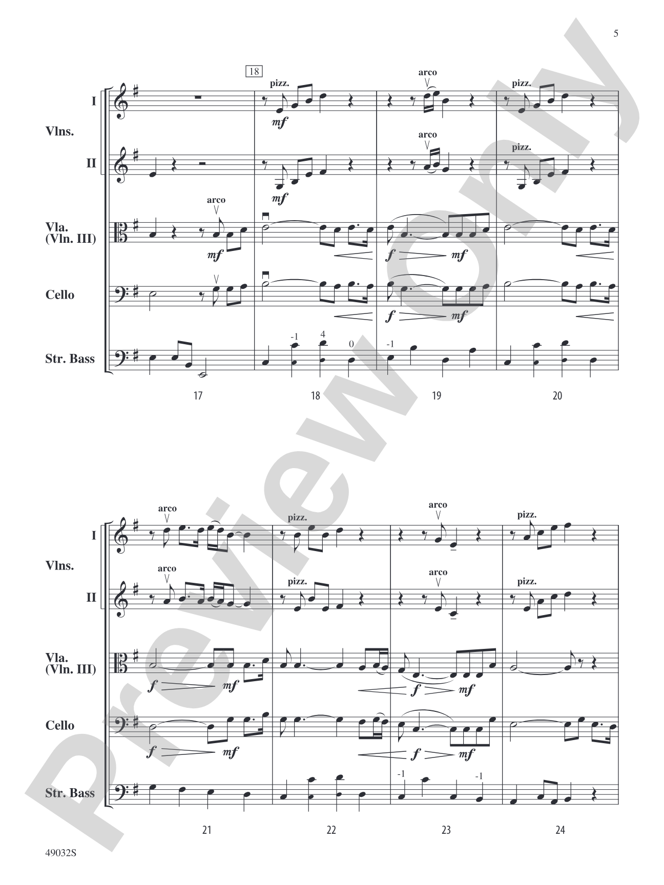 Wayfaring Stranger: Score