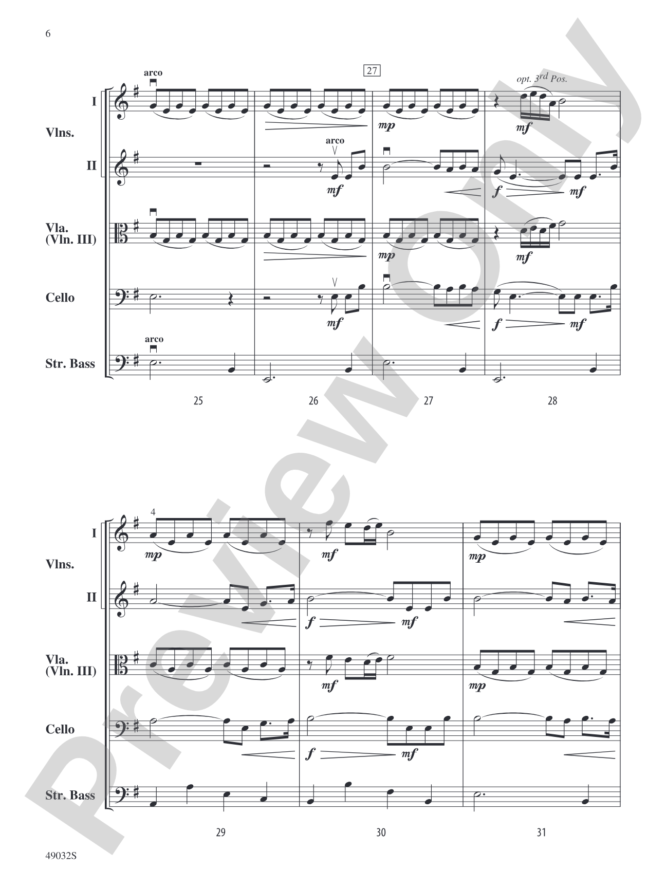 Wayfaring Stranger: Score