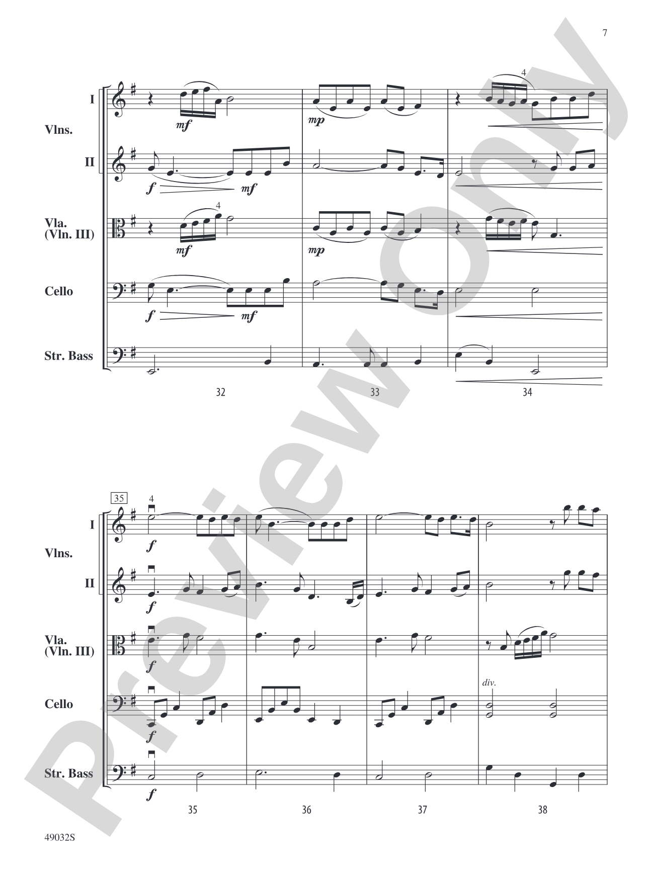 Wayfaring Stranger: Score