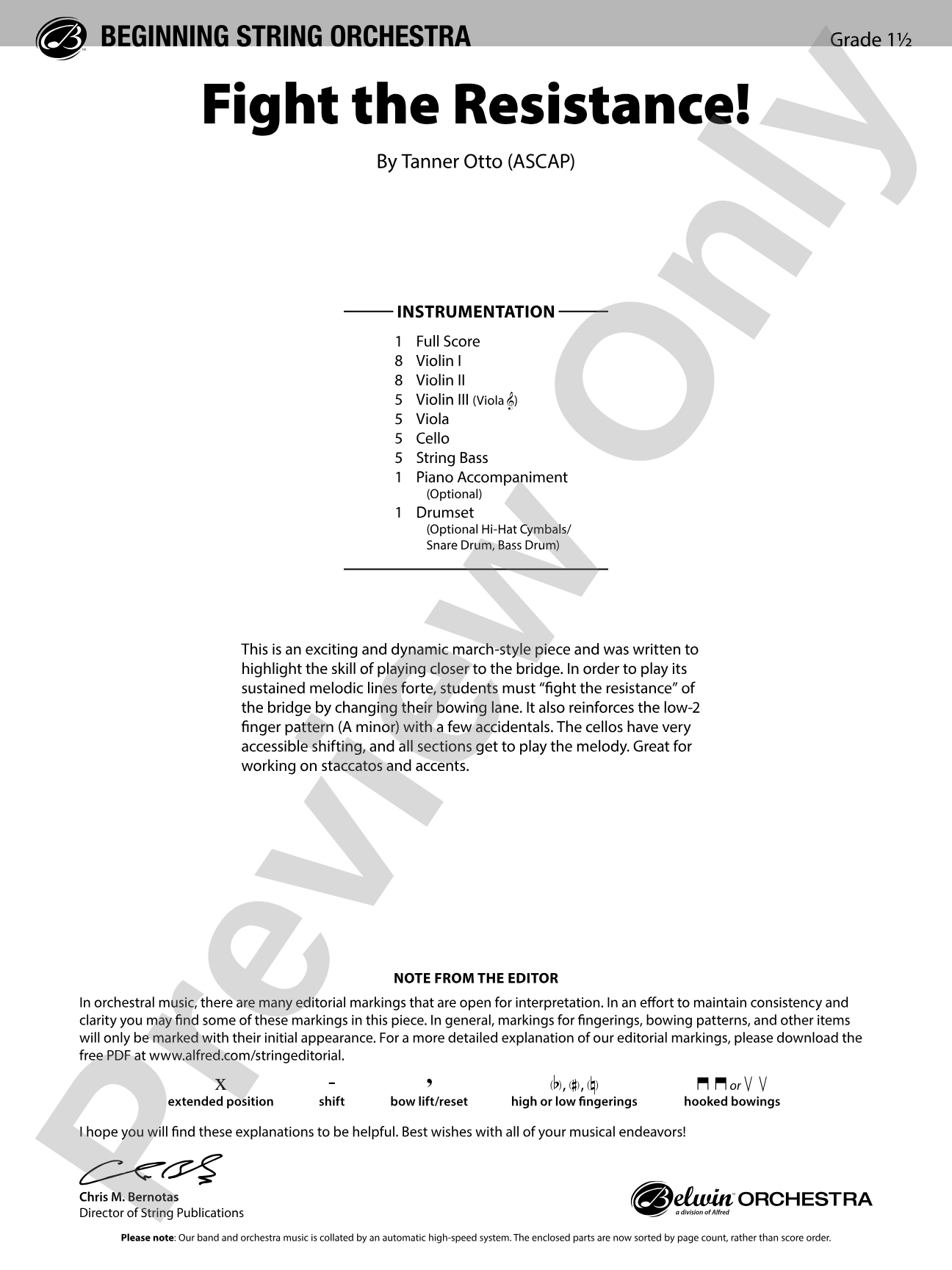 Fight the Resistance!: String Orchestra Conductor Score & Parts