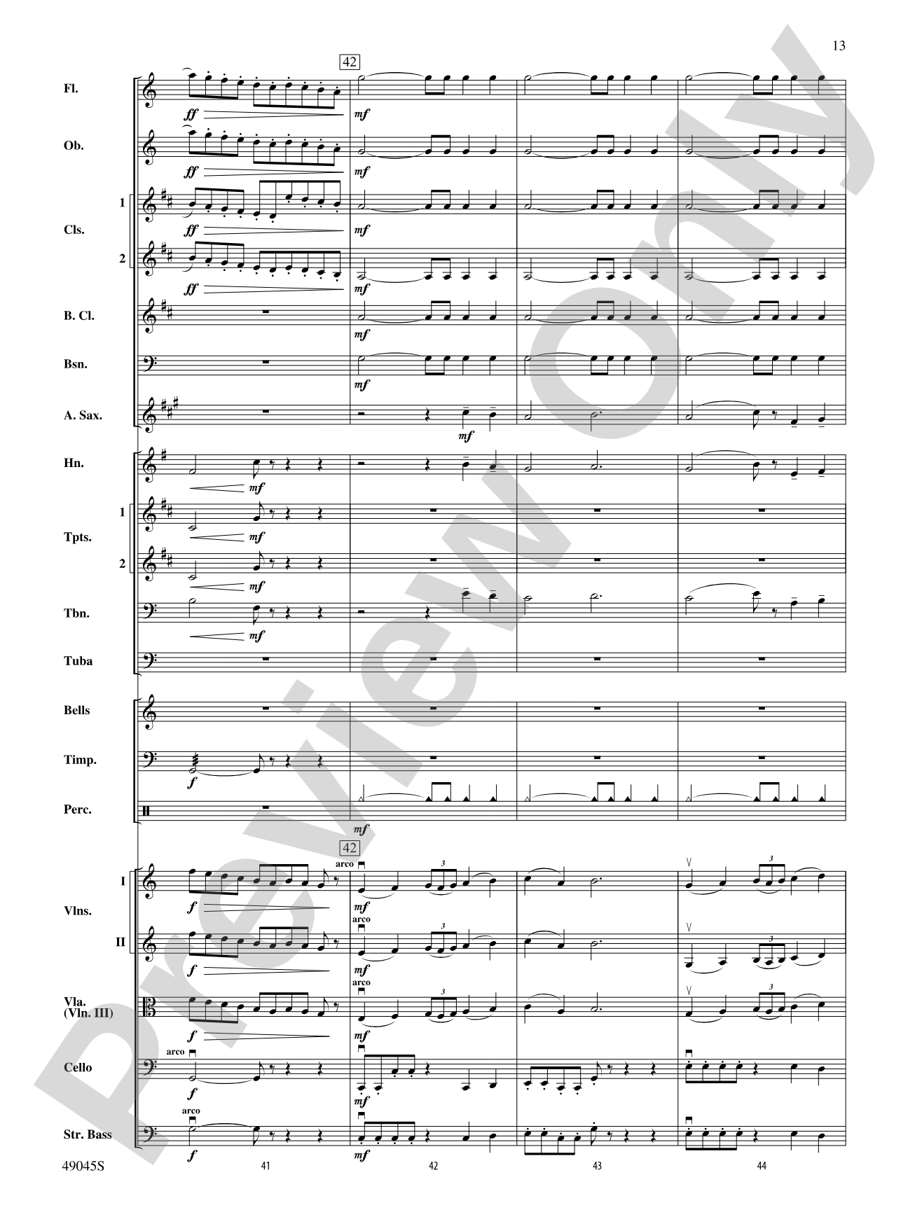 Symphony No. 6: Full Orchestra Conductor Score & Parts