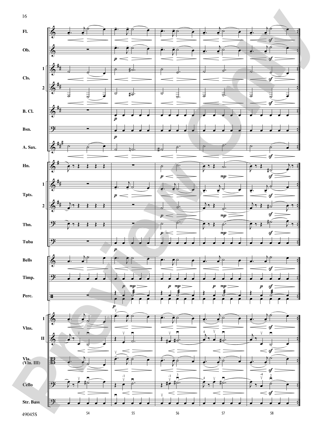 Symphony No. 6: Full Orchestra Conductor Score & Parts