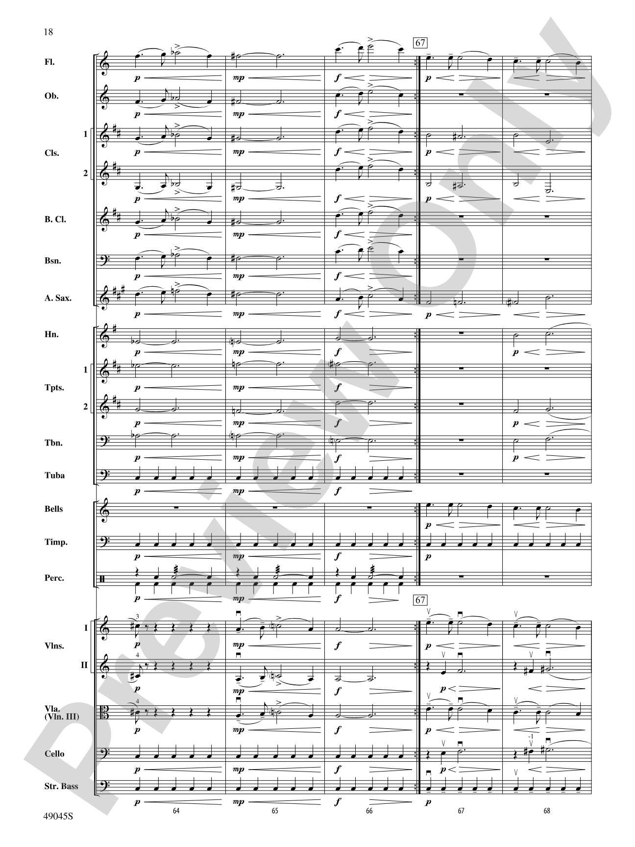 Symphony No. 6: Full Orchestra Conductor Score & Parts