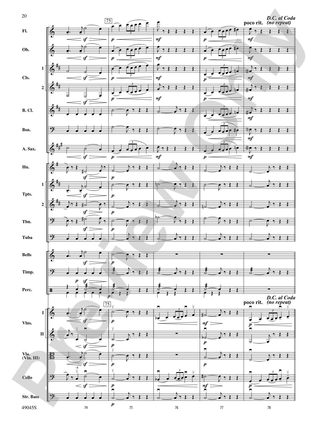 Symphony No. 6: Full Orchestra Conductor Score & Parts