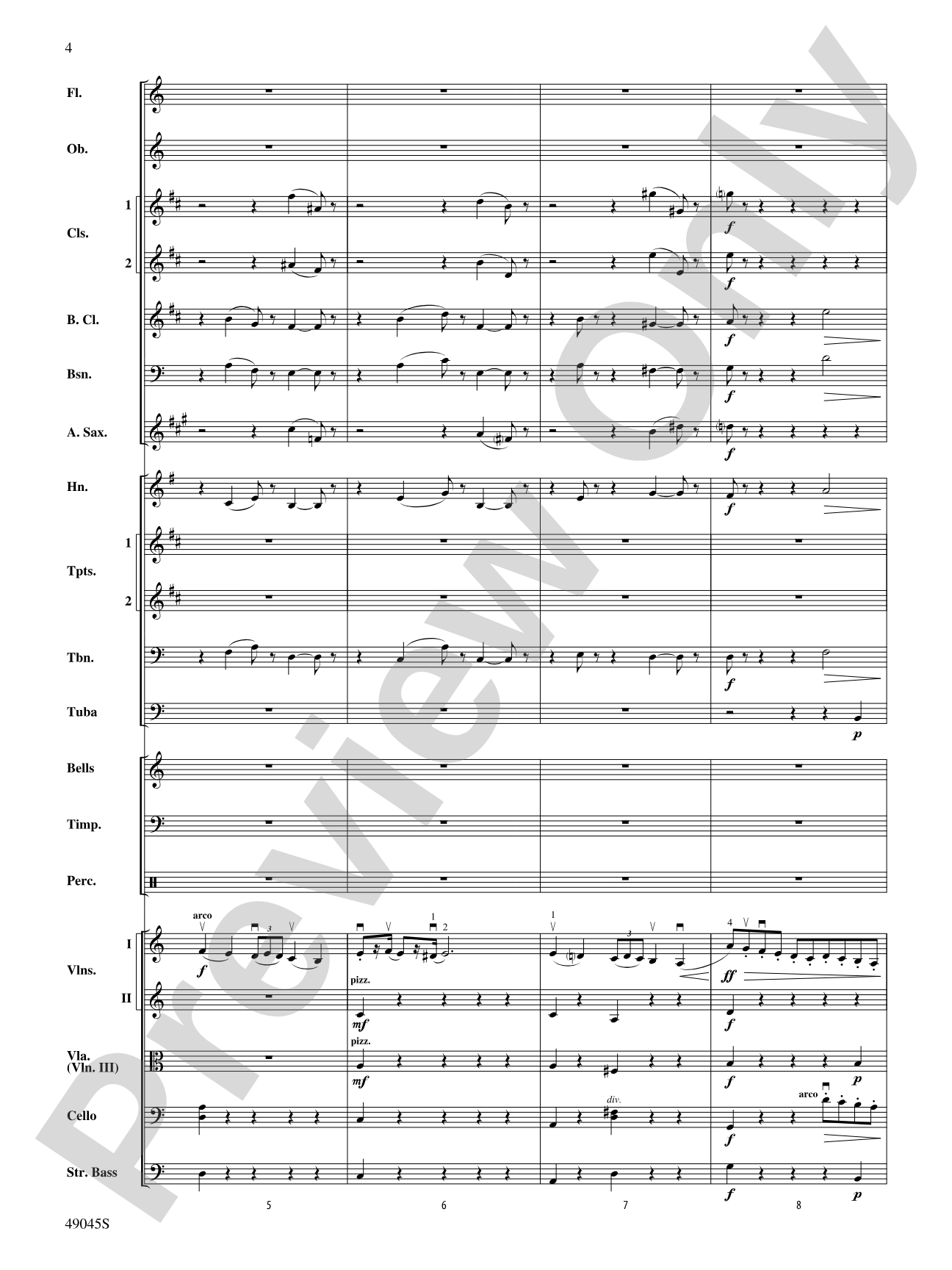 Symphony No. 6: Full Orchestra Conductor Score & Parts