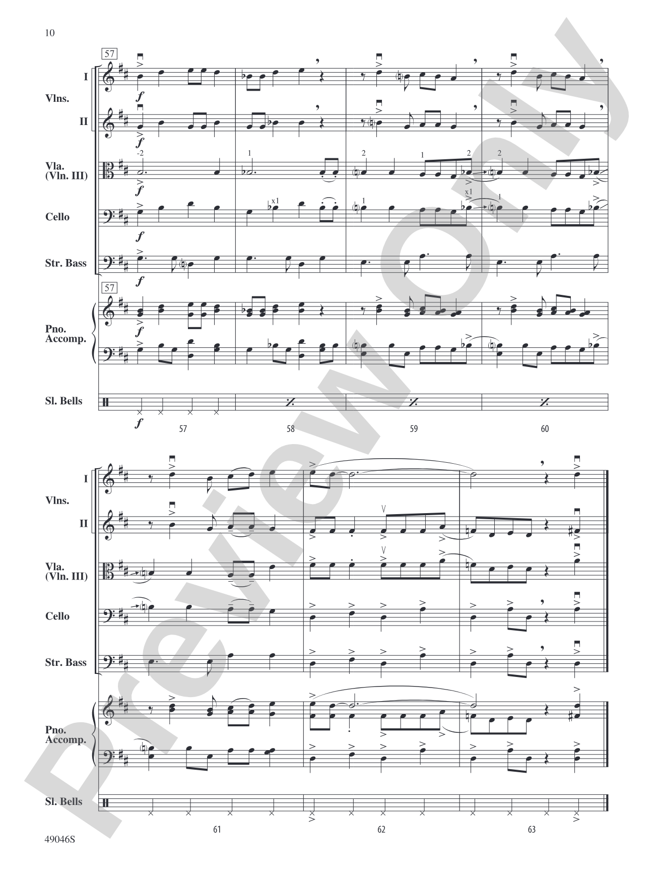 Jingle Bell Rock: String Orchestra Conductor Score & Parts