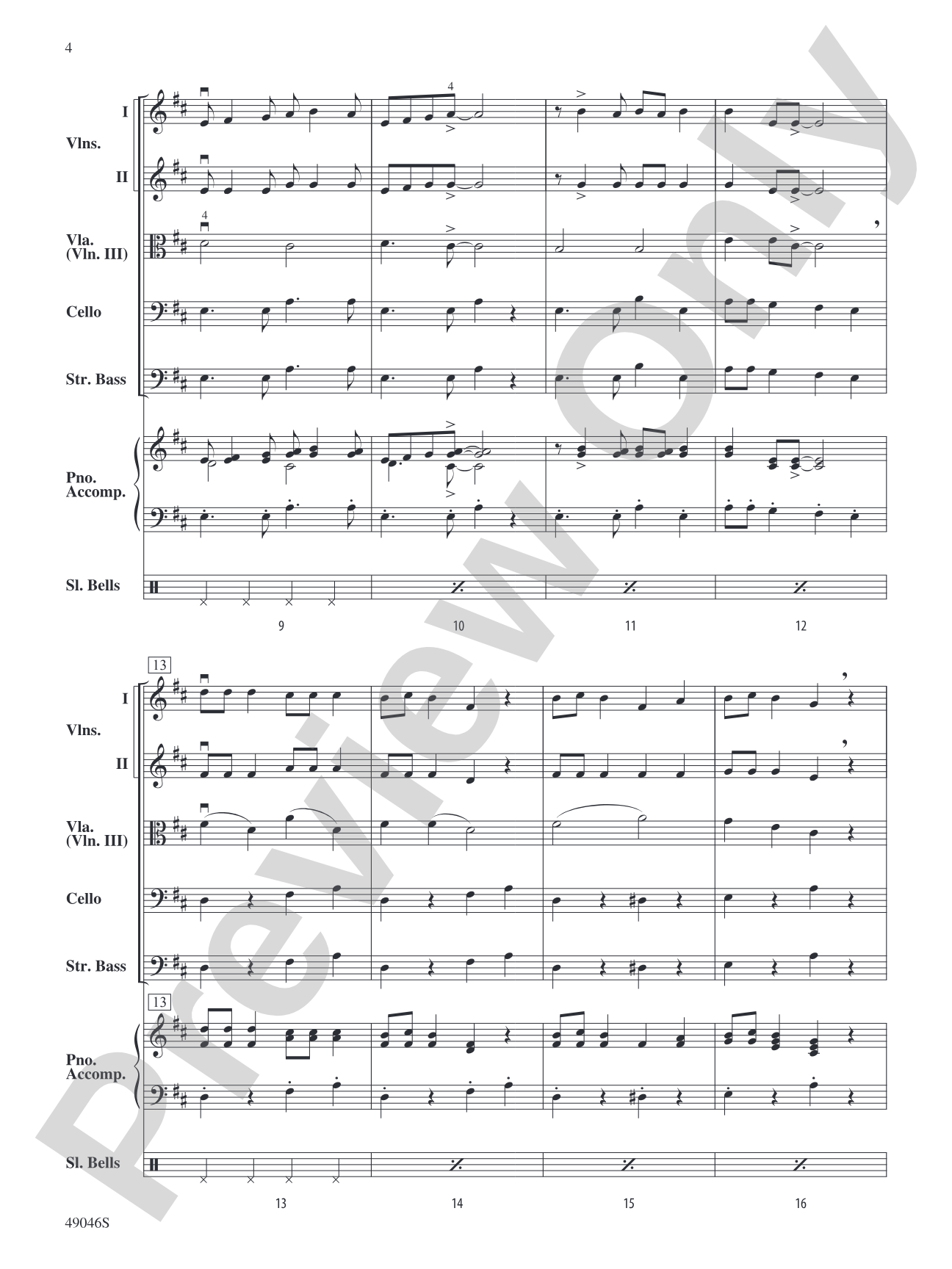 Jingle Bell Rock: String Orchestra Conductor Score & Parts