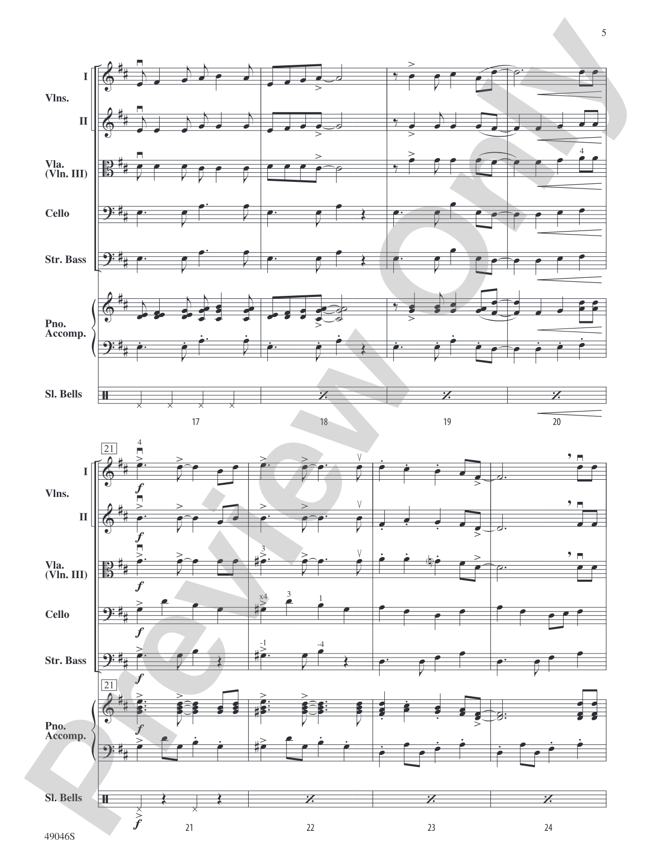 Jingle Bell Rock: String Orchestra Conductor Score & Parts