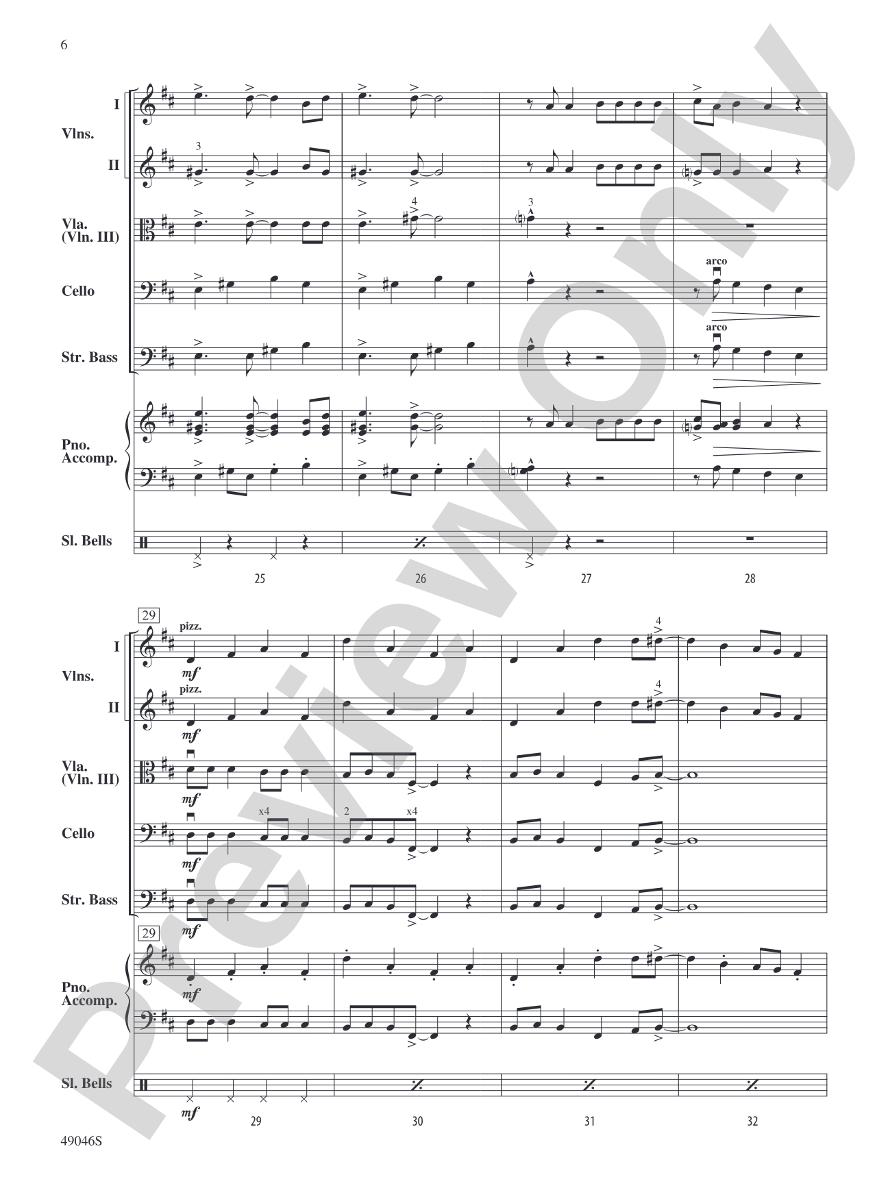 Jingle Bell Rock: String Orchestra Conductor Score & Parts