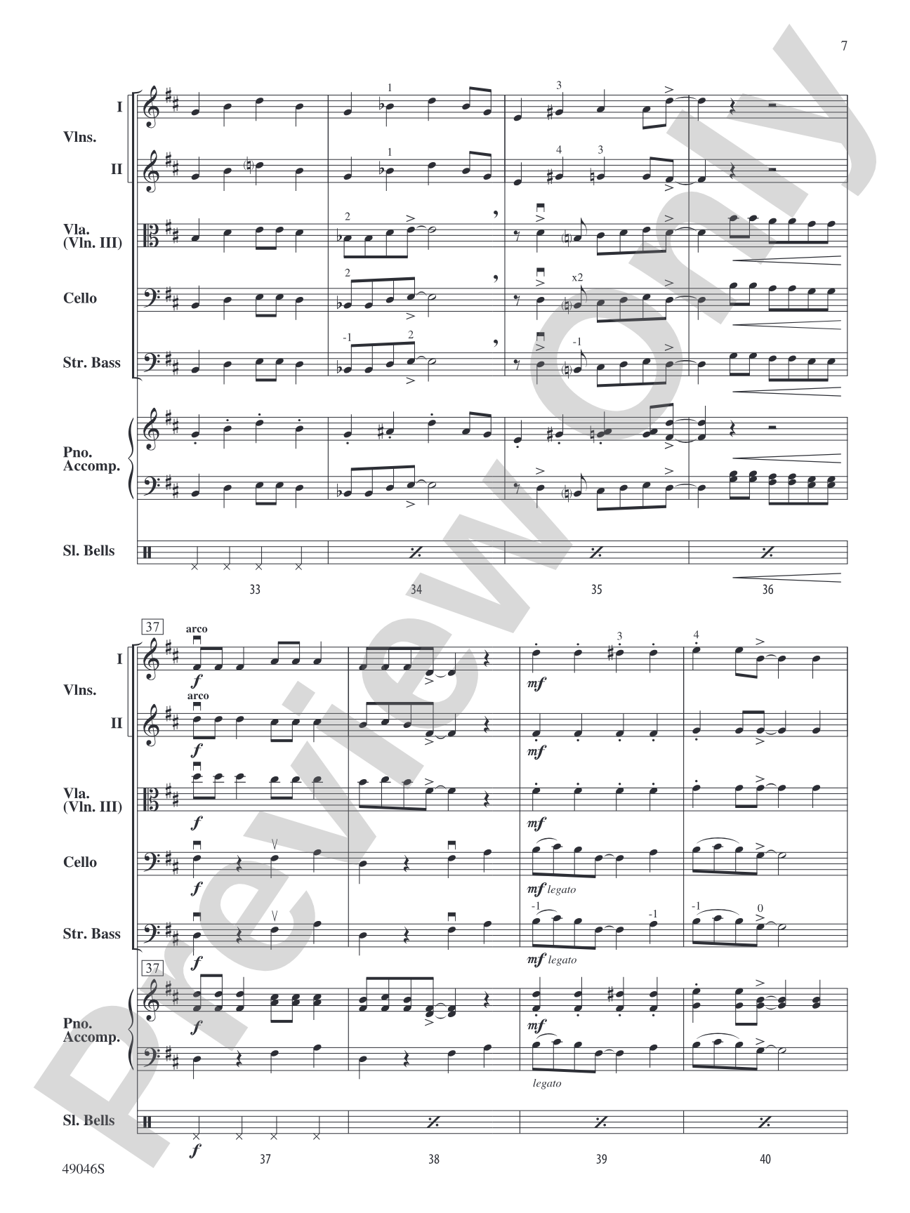 Jingle Bell Rock: String Orchestra Conductor Score & Parts
