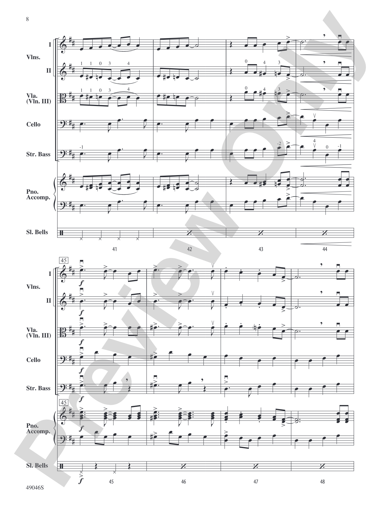 Jingle Bell Rock: String Orchestra Conductor Score & Parts