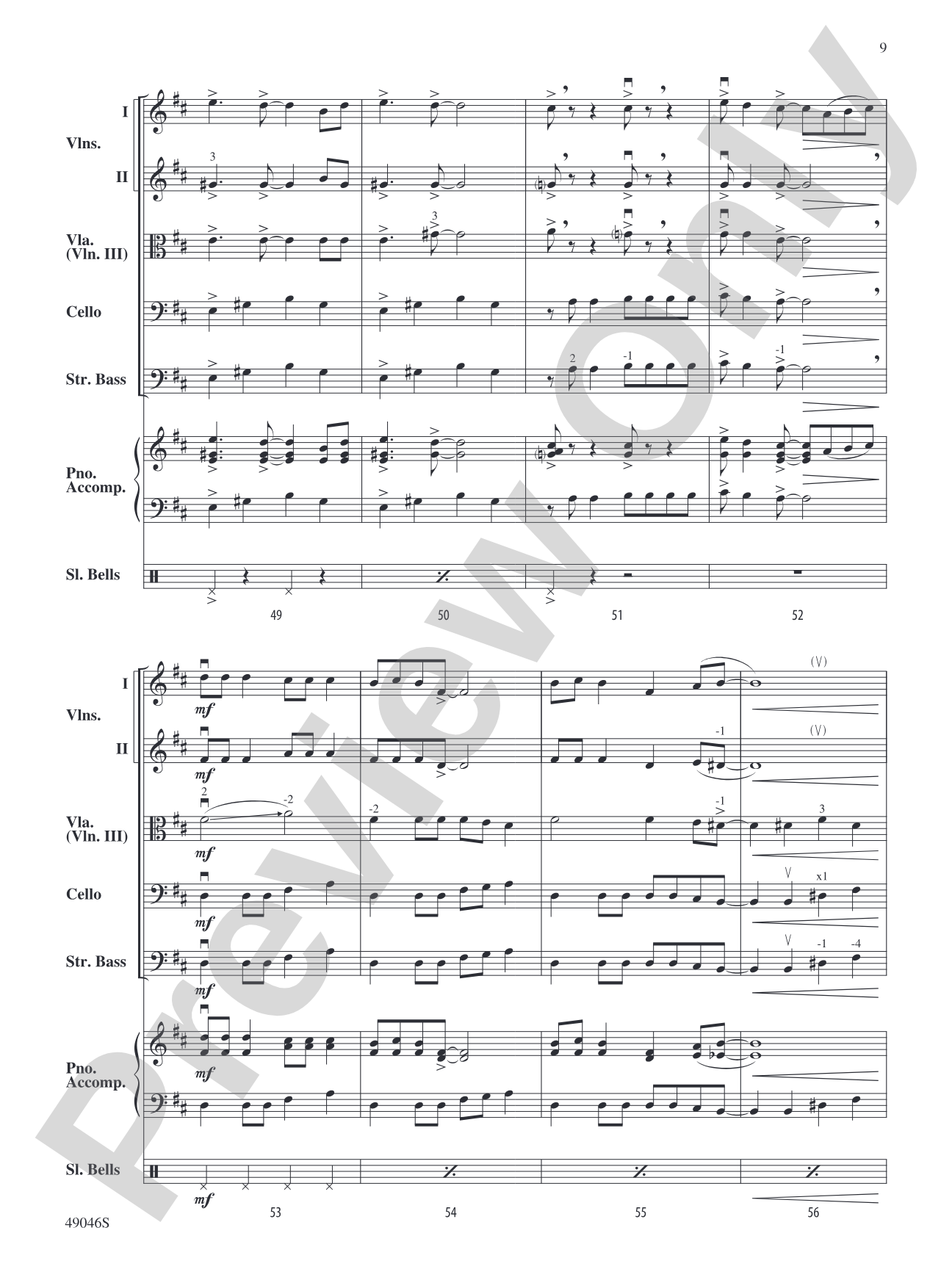 Jingle Bell Rock: String Orchestra Conductor Score & Parts