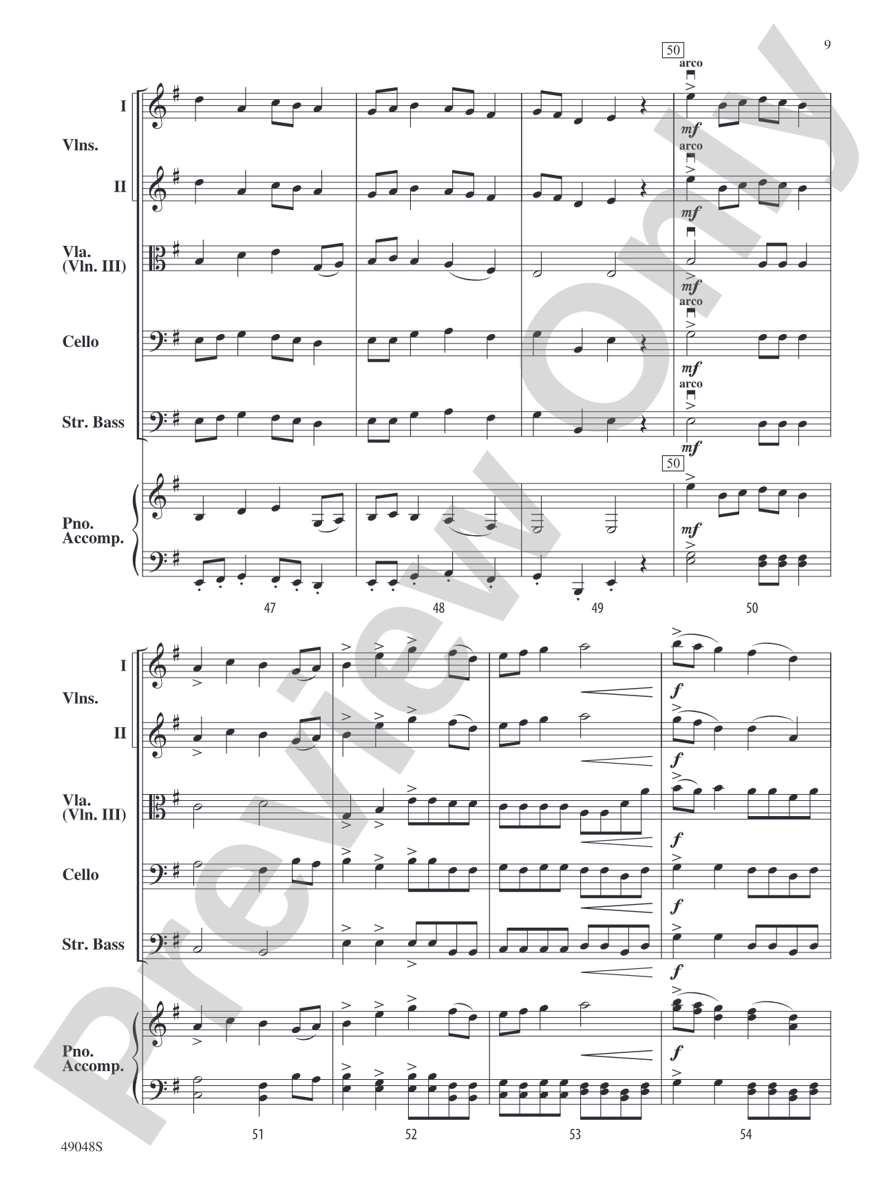 Anaconda: Flexible String Ensemble Conductor Score & Parts
