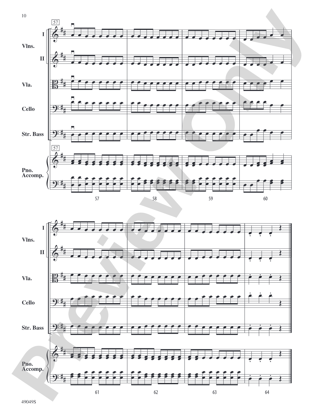 Two German Folk Songs: String Orchestra Conductor Score & Parts
