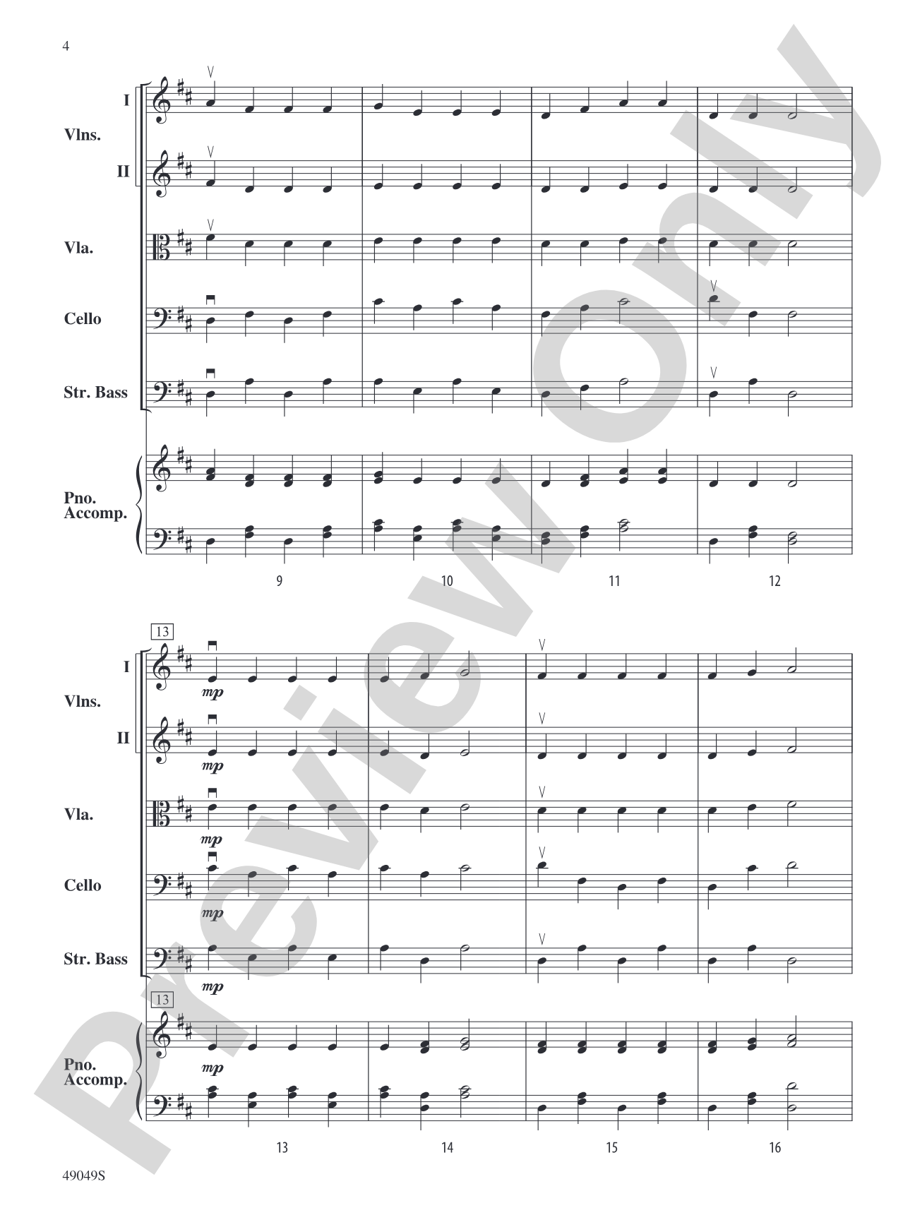 Two German Folk Songs: String Orchestra Conductor Score & Parts