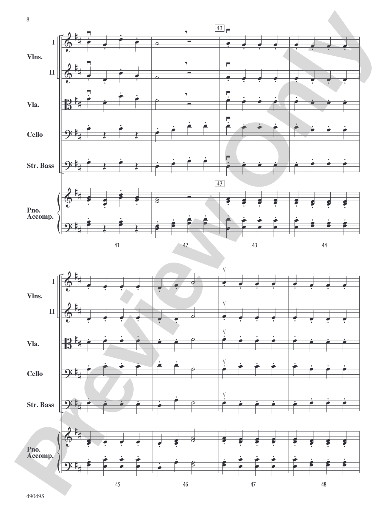 Two German Folk Songs: String Orchestra Conductor Score & Parts