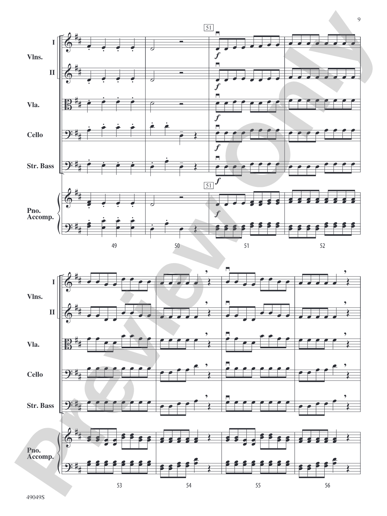 Two German Folk Songs: String Orchestra Conductor Score & Parts