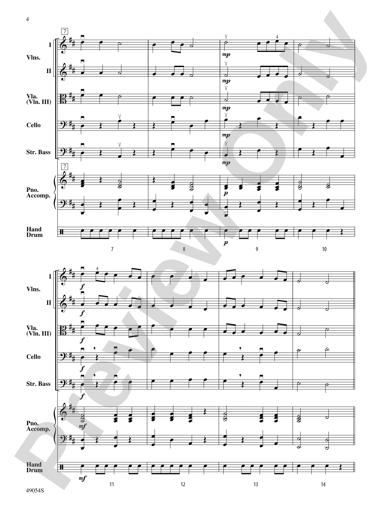 The Dancing Master: Score