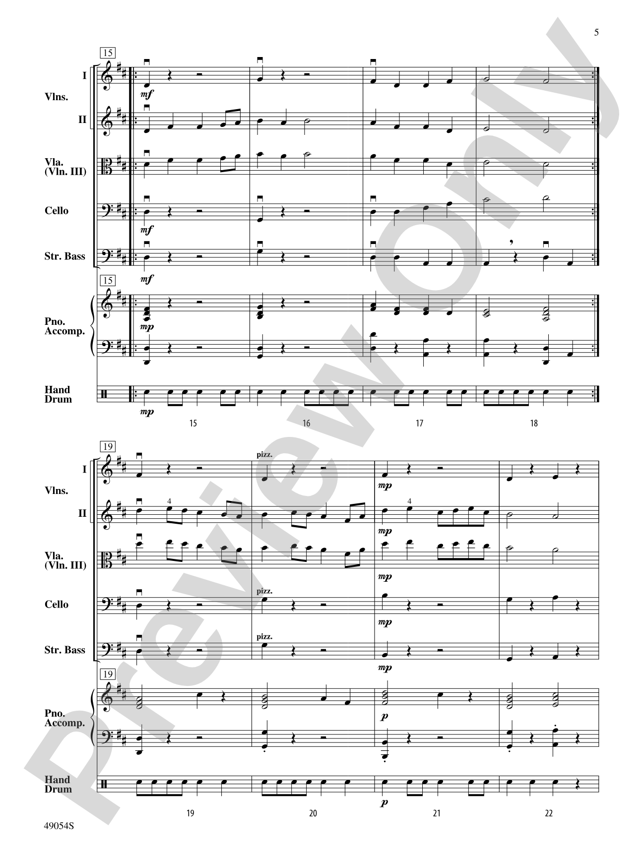 The Dancing Master: Score