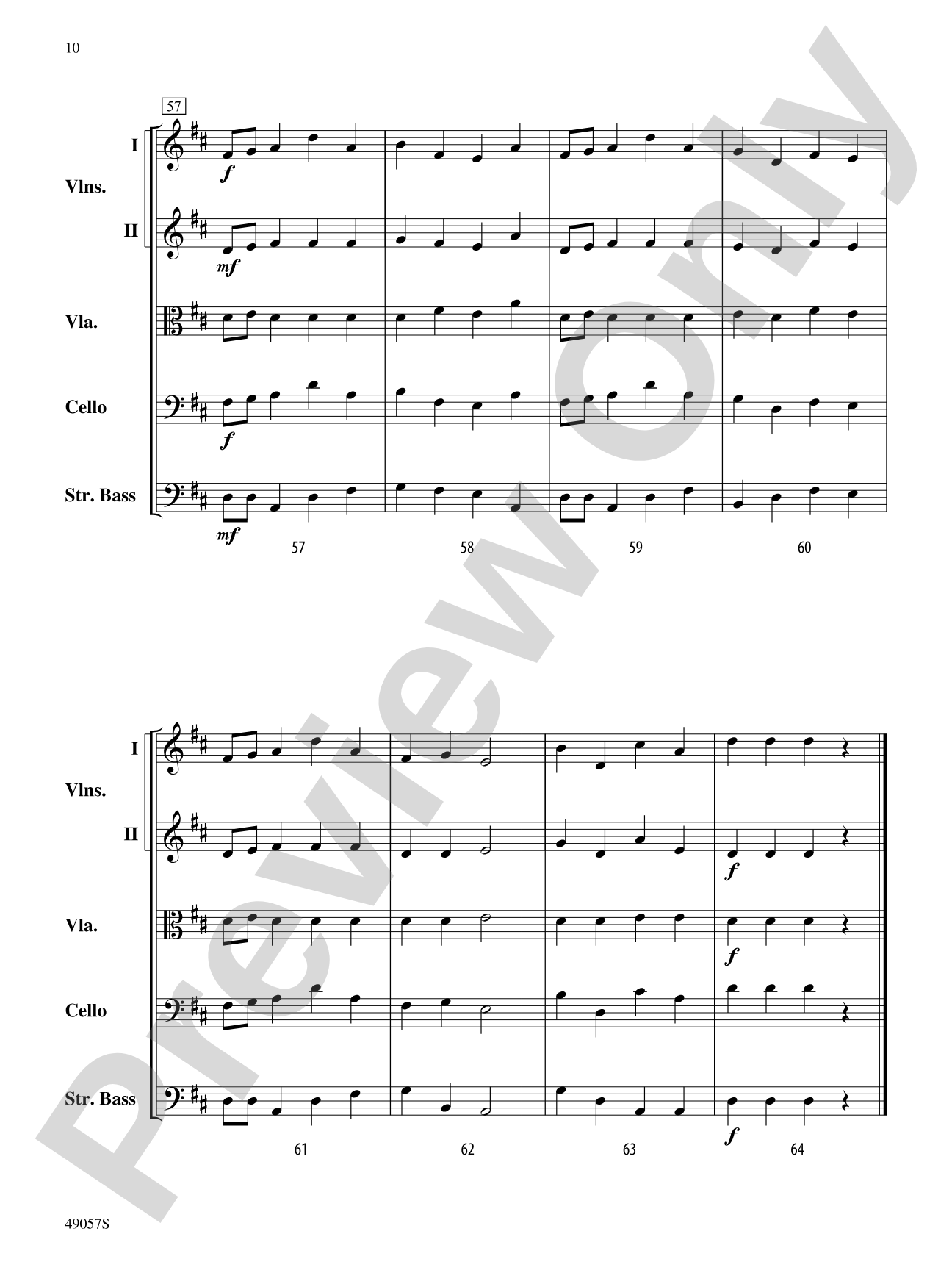 Esprit de Corps: String Orchestra Conductor Score & Parts