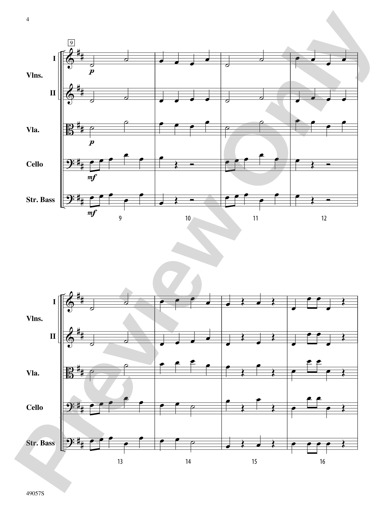 Esprit de Corps: String Orchestra Conductor Score & Parts