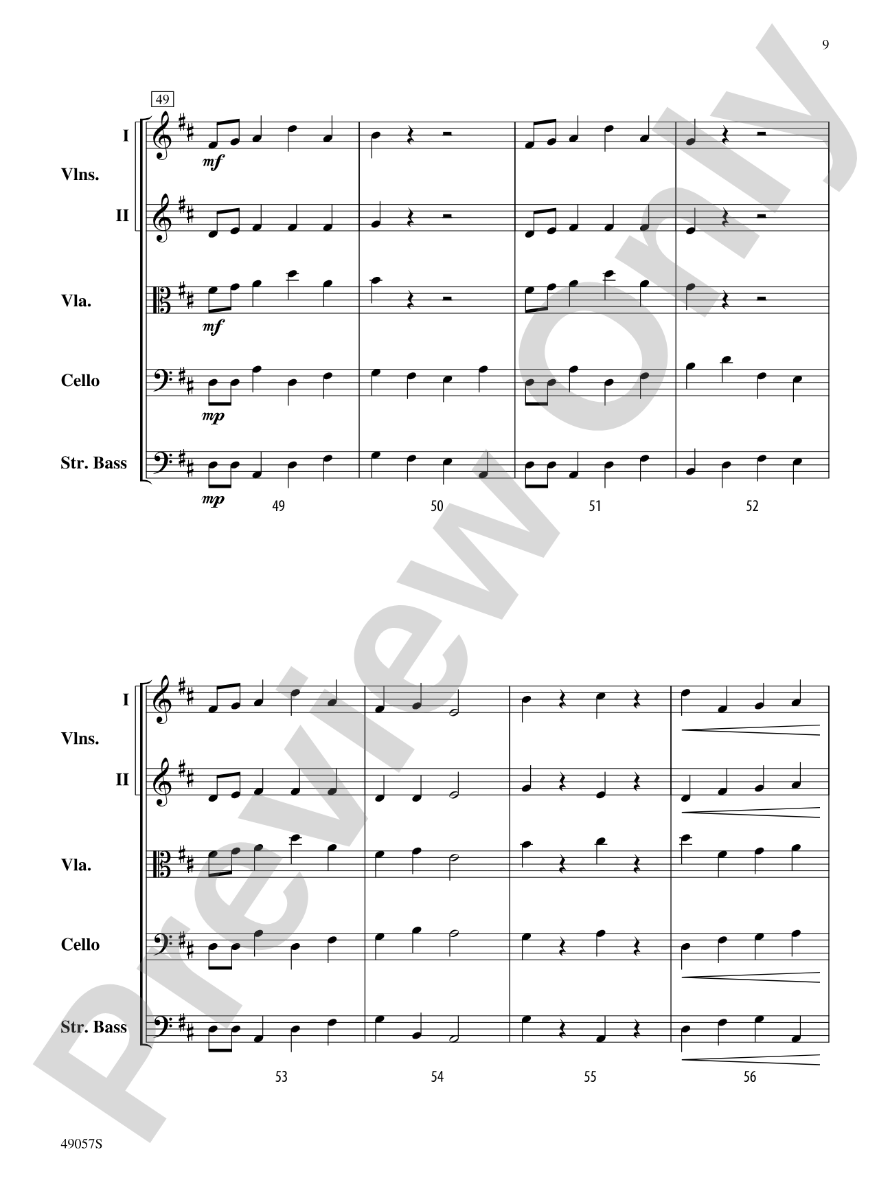 Esprit de Corps: String Orchestra Conductor Score & Parts