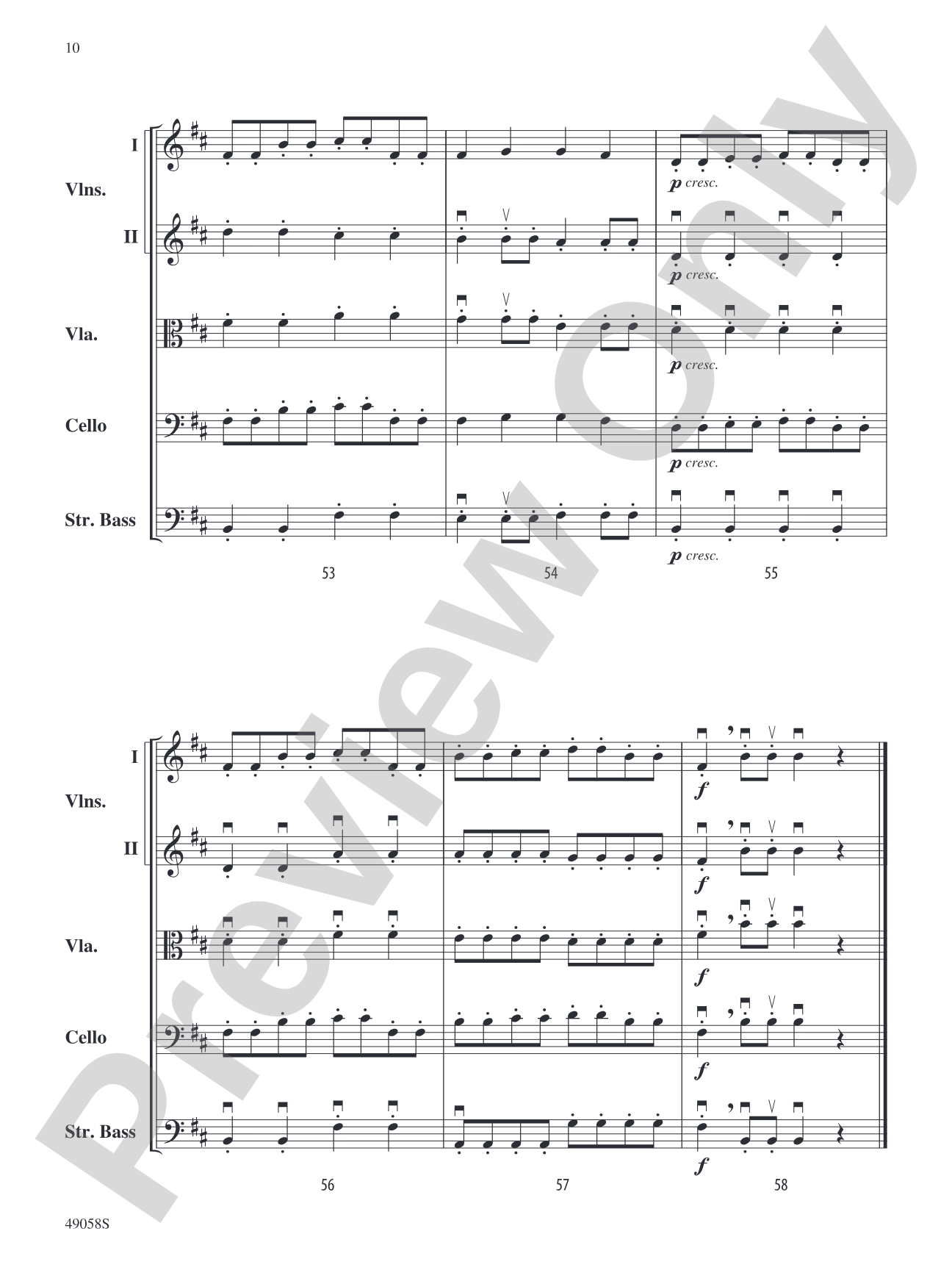 Broken Runes: String Orchestra Conductor Score & Parts